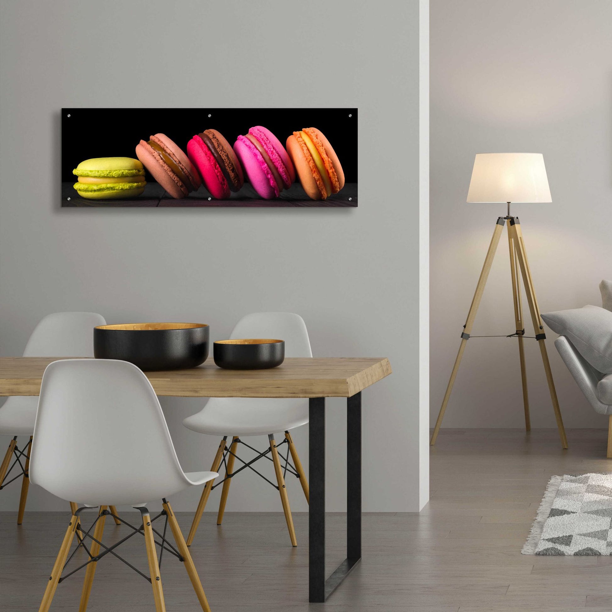 Epic Art 'Mama's Kitchen - Macroon' by Epic Portfolio, Acrylic Glass Wall Art,48x16