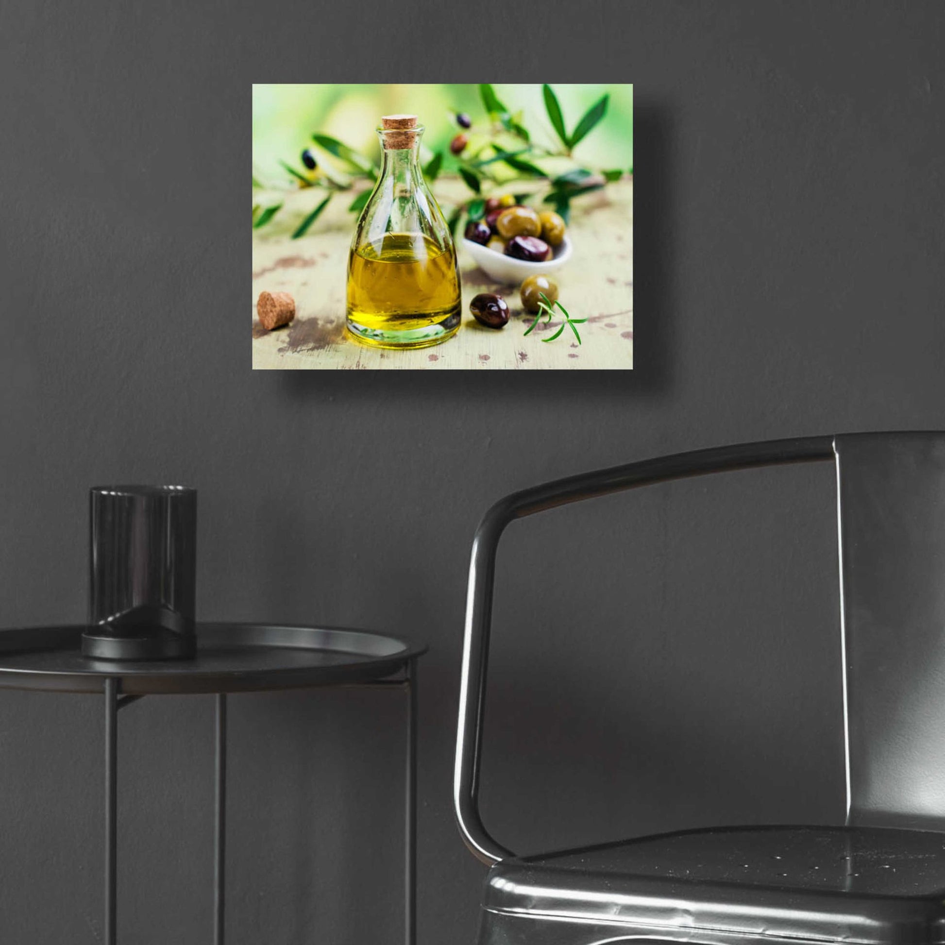 Epic Art 'Mama's Kitchen - Olive Oil' by Epic Portfolio, Acrylic Glass Wall Art,16x12