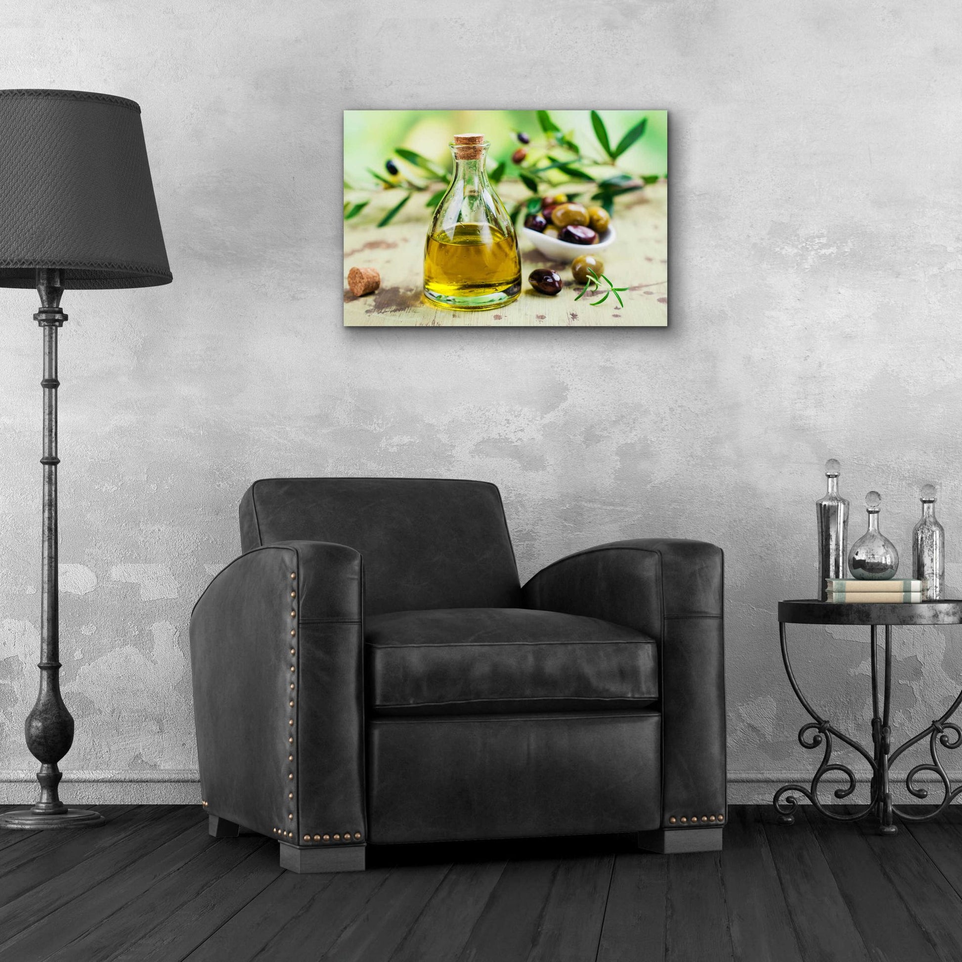 Epic Art 'Mama's Kitchen - Olive Oil' by Epic Portfolio, Acrylic Glass Wall Art,24x16