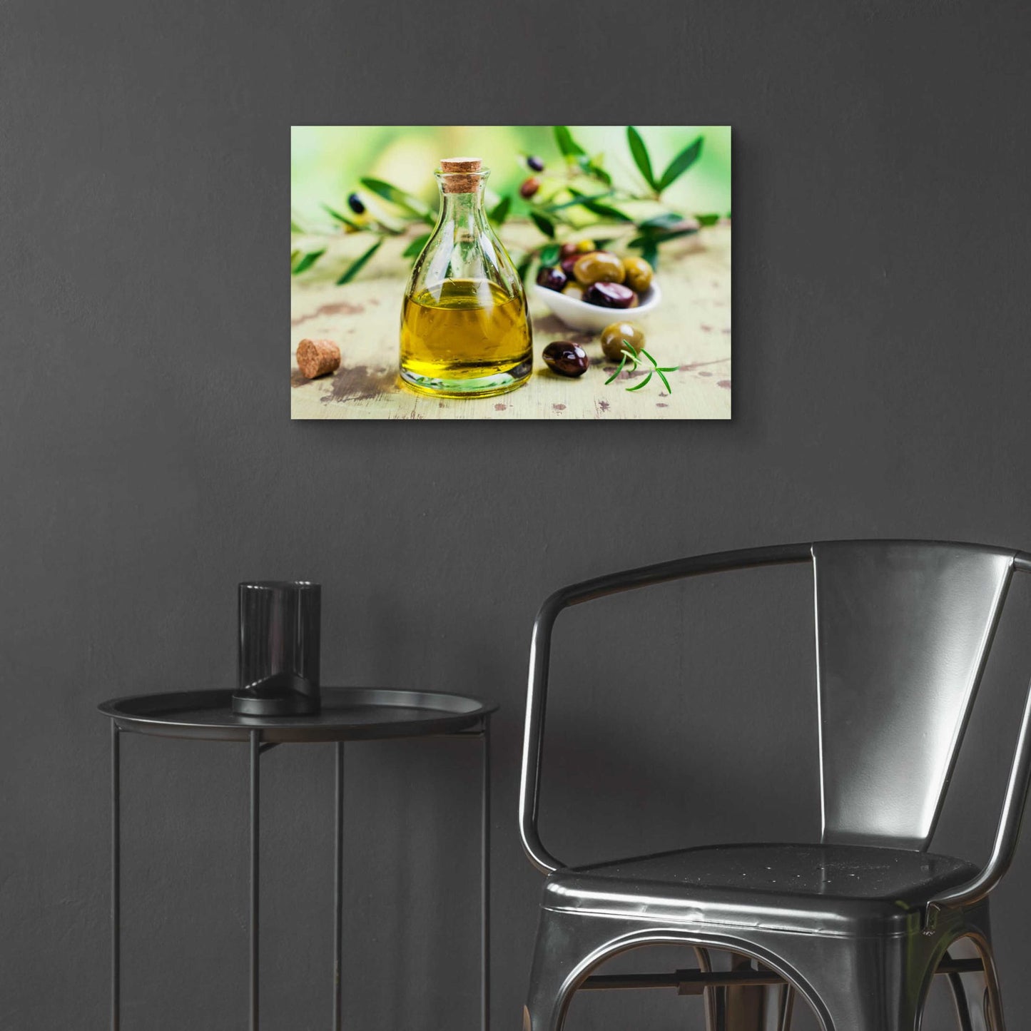 Epic Art 'Mama's Kitchen - Olive Oil' by Epic Portfolio, Acrylic Glass Wall Art,24x16