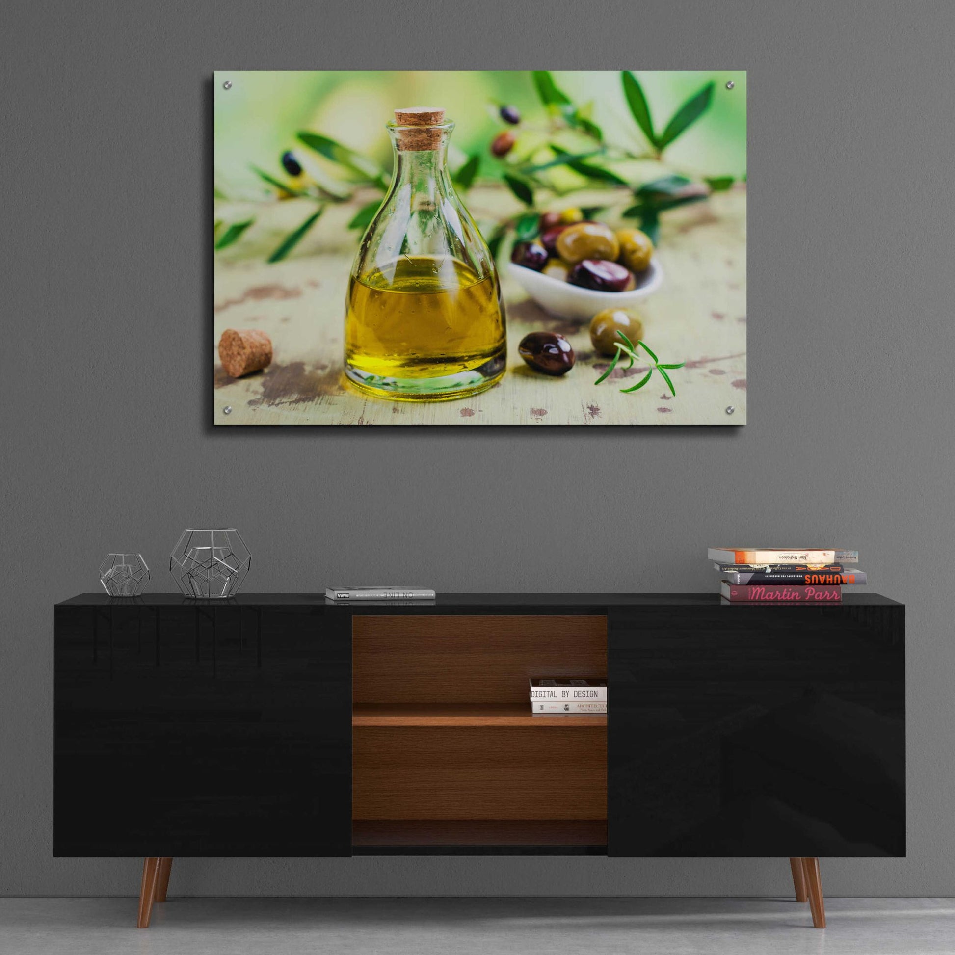 Epic Art 'Mama's Kitchen - Olive Oil' by Epic Portfolio, Acrylic Glass Wall Art,36x24