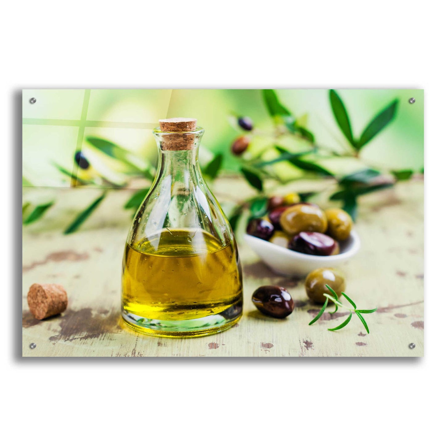 Epic Art 'Mama's Kitchen - Olive Oil' by Epic Portfolio, Acrylic Glass Wall Art,36x24