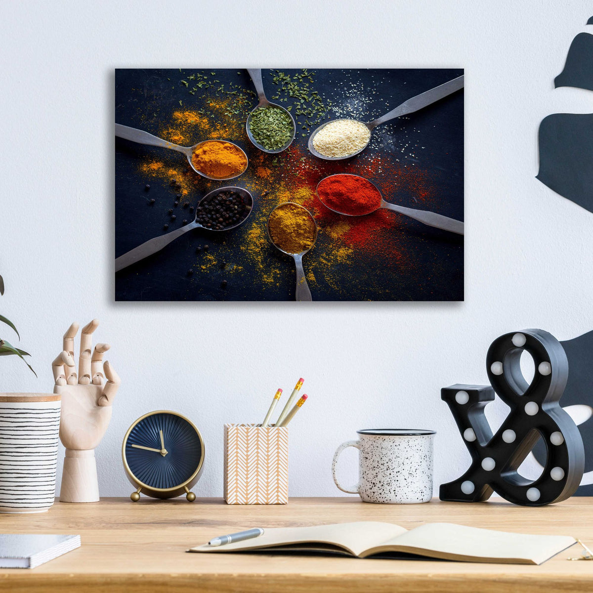 Epic Art 'Mama's Spices' by Epic Portfolio, Acrylic Glass Wall Art,16x12
