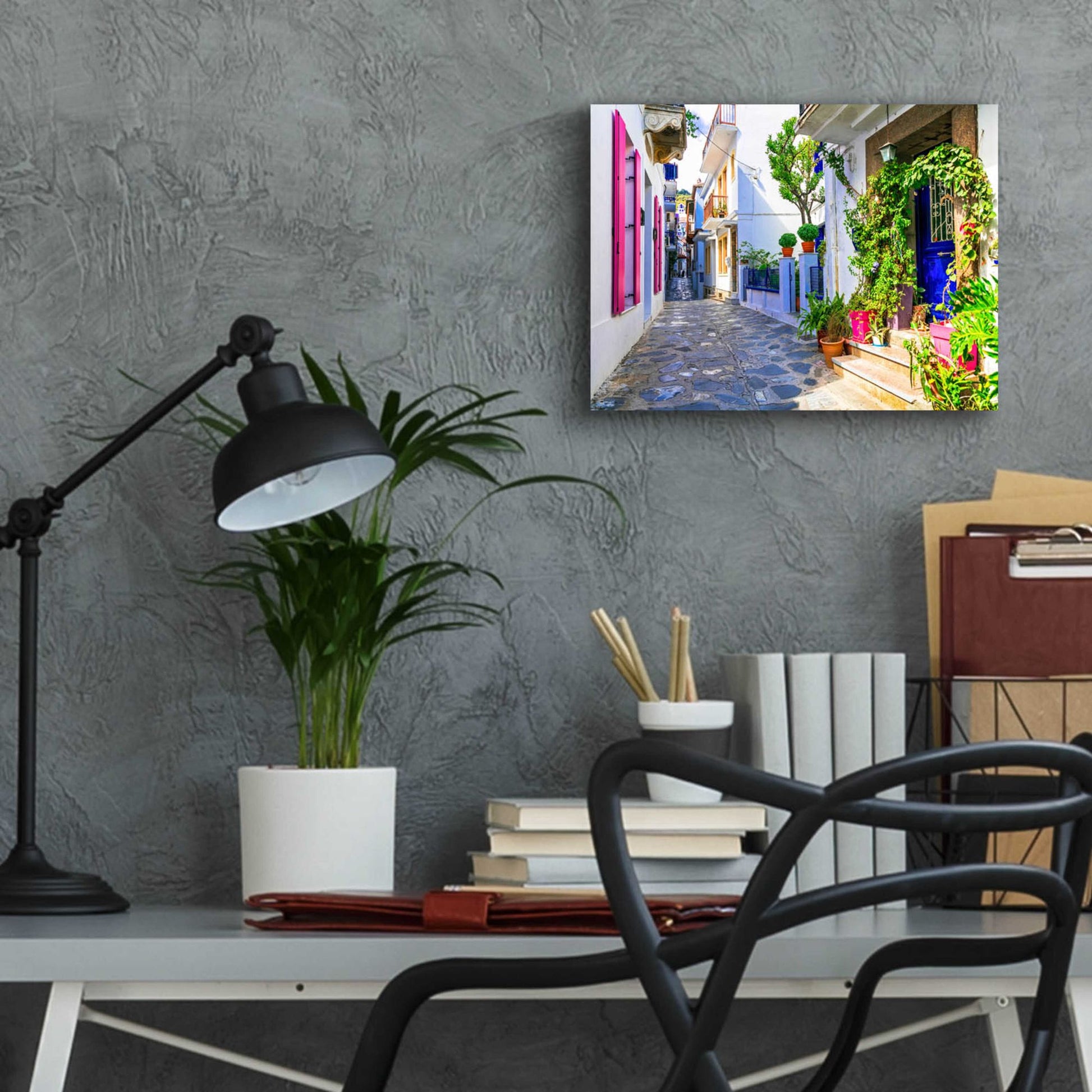 Epic Art 'Moroccan Alley ' by Epic Portfolio, Acrylic Glass Wall Art,16x12