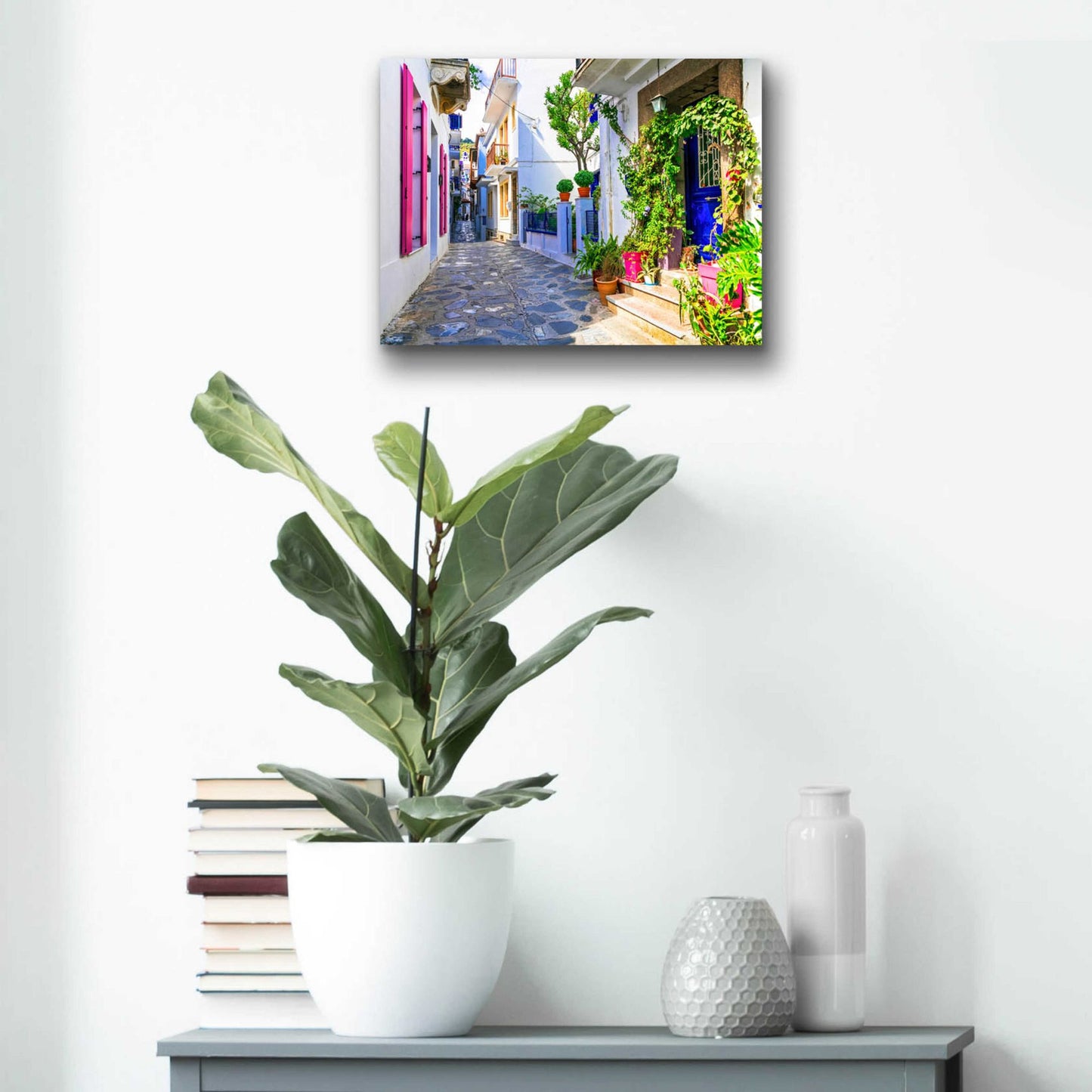 Epic Art 'Moroccan Alley ' by Epic Portfolio, Acrylic Glass Wall Art,16x12