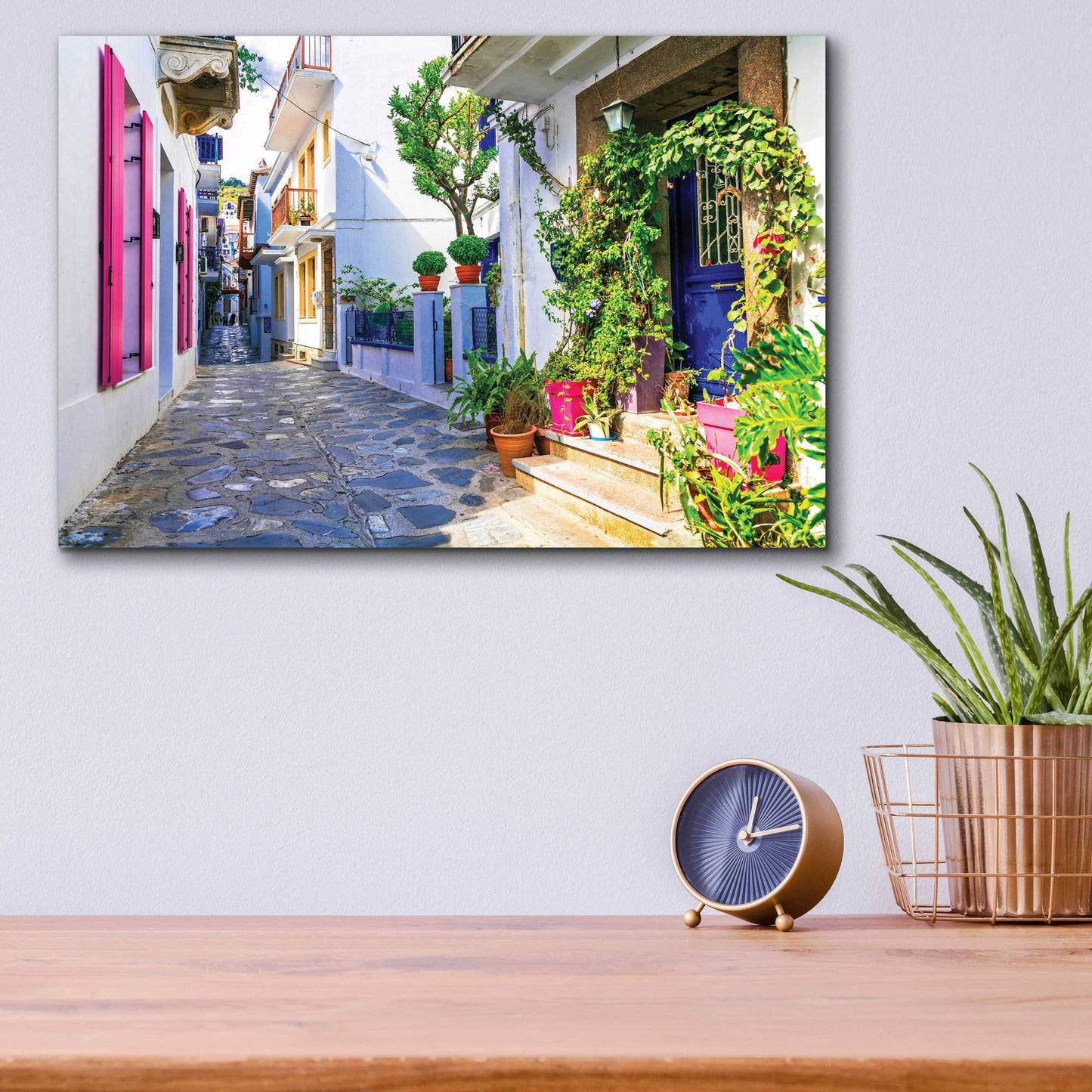 Epic Art 'Moroccan Alley ' by Epic Portfolio, Acrylic Glass Wall Art,16x12