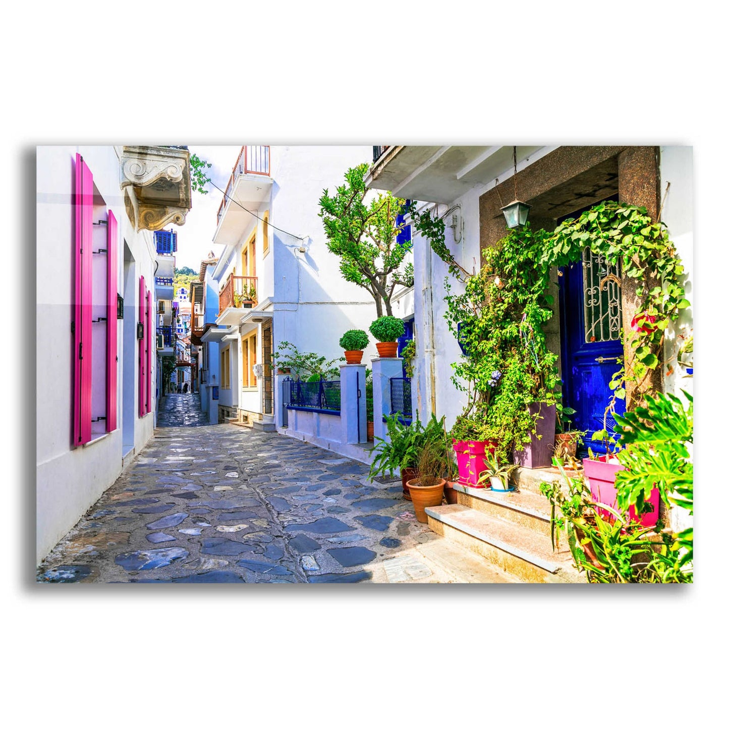 Epic Art 'Moroccan Alley ' by Epic Portfolio, Acrylic Glass Wall Art,16x12