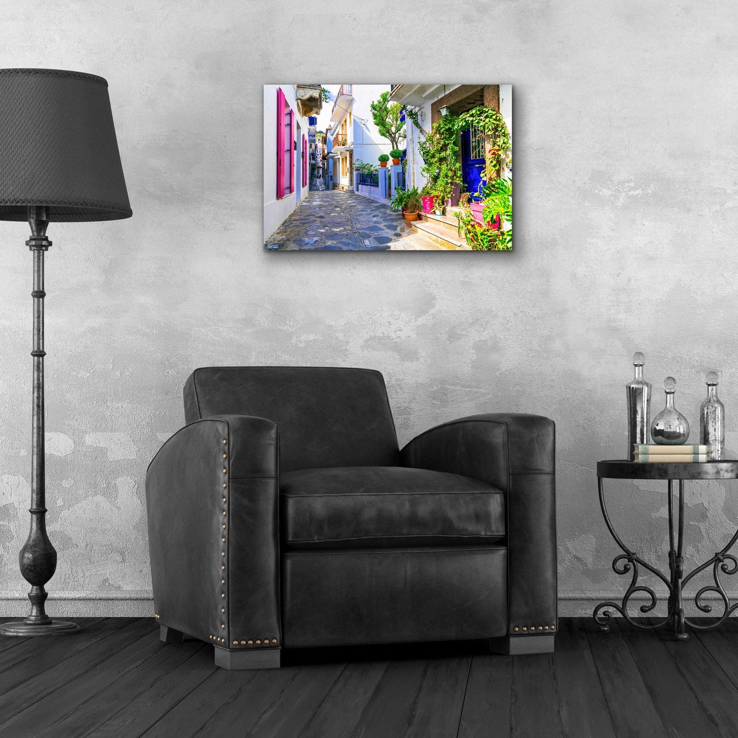 Epic Art 'Moroccan Alley ' by Epic Portfolio, Acrylic Glass Wall Art,24x16