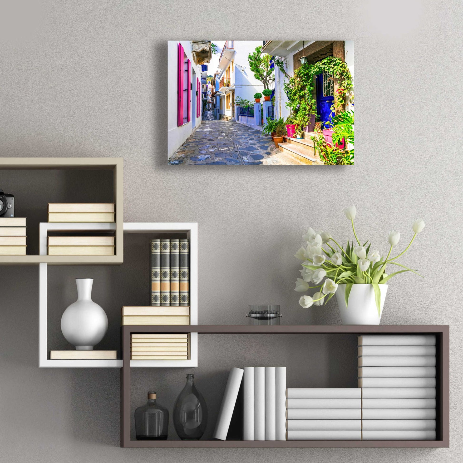 Epic Art 'Moroccan Alley ' by Epic Portfolio, Acrylic Glass Wall Art,24x16