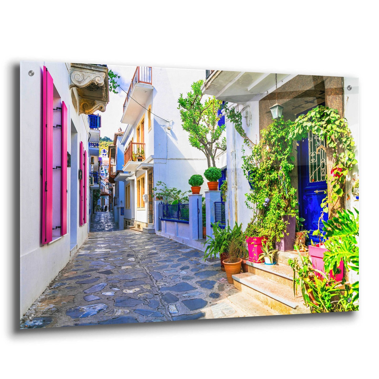 Epic Art 'Moroccan Alley ' by Epic Portfolio, Acrylic Glass Wall Art,36x24