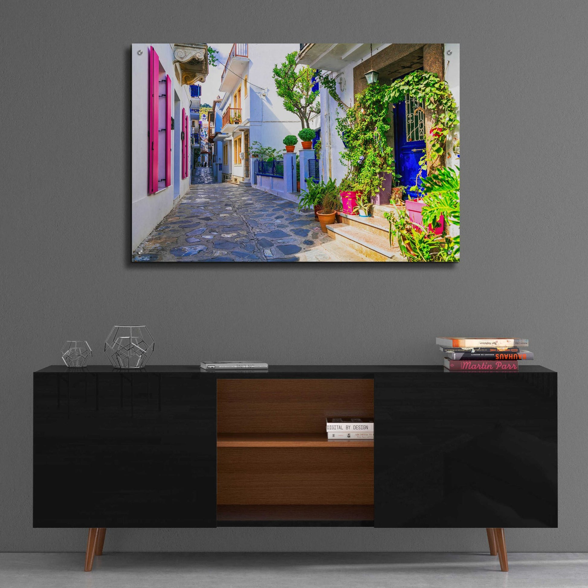 Epic Art 'Moroccan Alley ' by Epic Portfolio, Acrylic Glass Wall Art,36x24