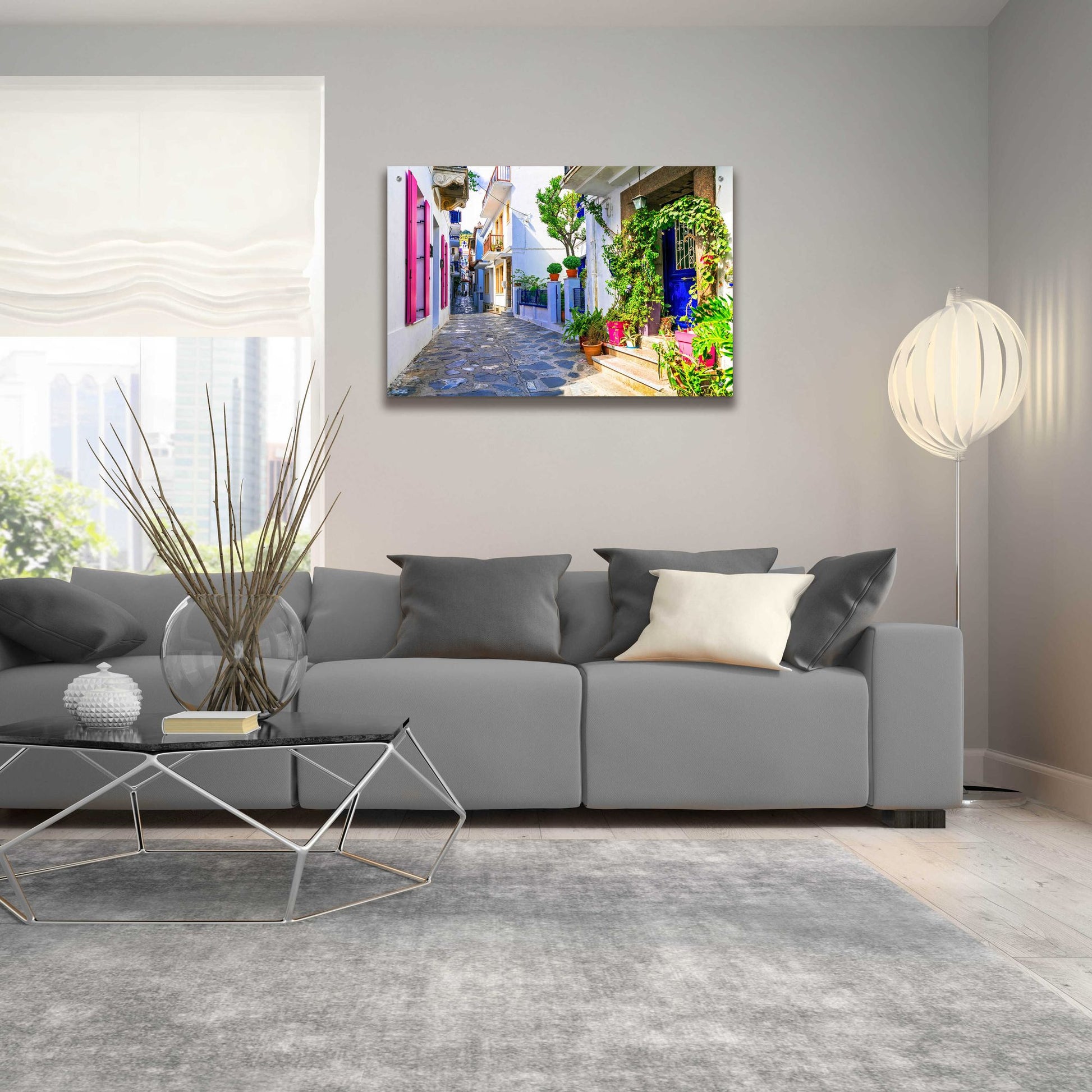 Epic Art 'Moroccan Alley ' by Epic Portfolio, Acrylic Glass Wall Art,36x24