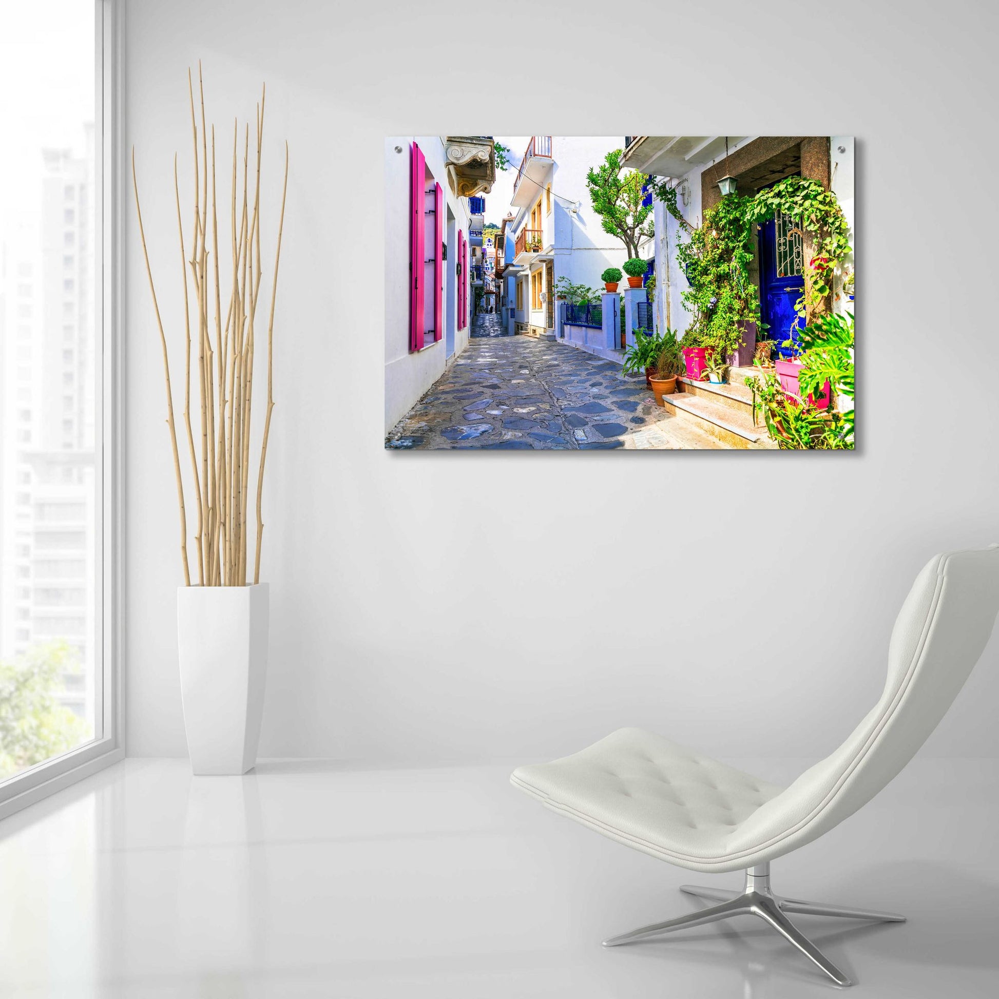 Epic Art 'Moroccan Alley ' by Epic Portfolio, Acrylic Glass Wall Art,36x24