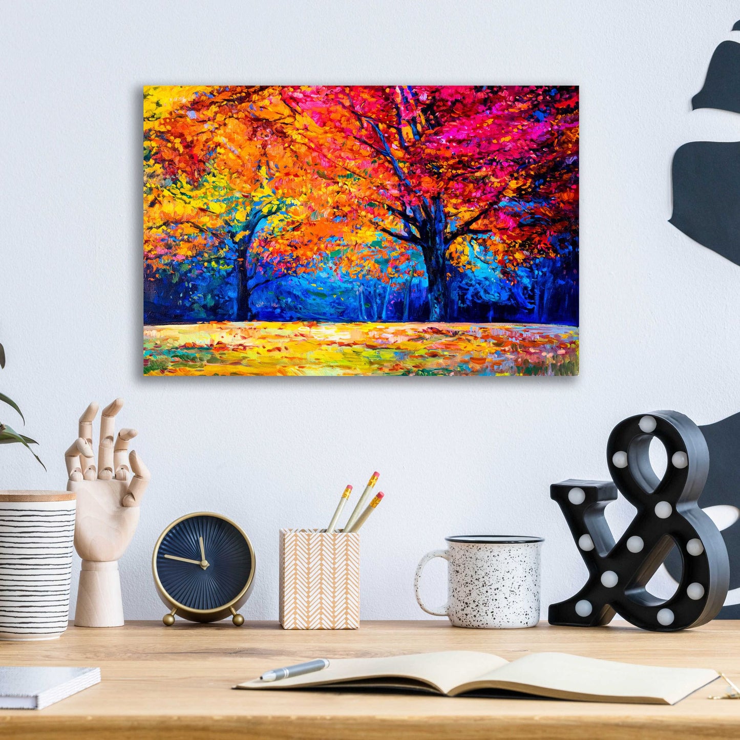 Epic Art 'October' by Epic Portfolio, Acrylic Glass Wall Art,16x12