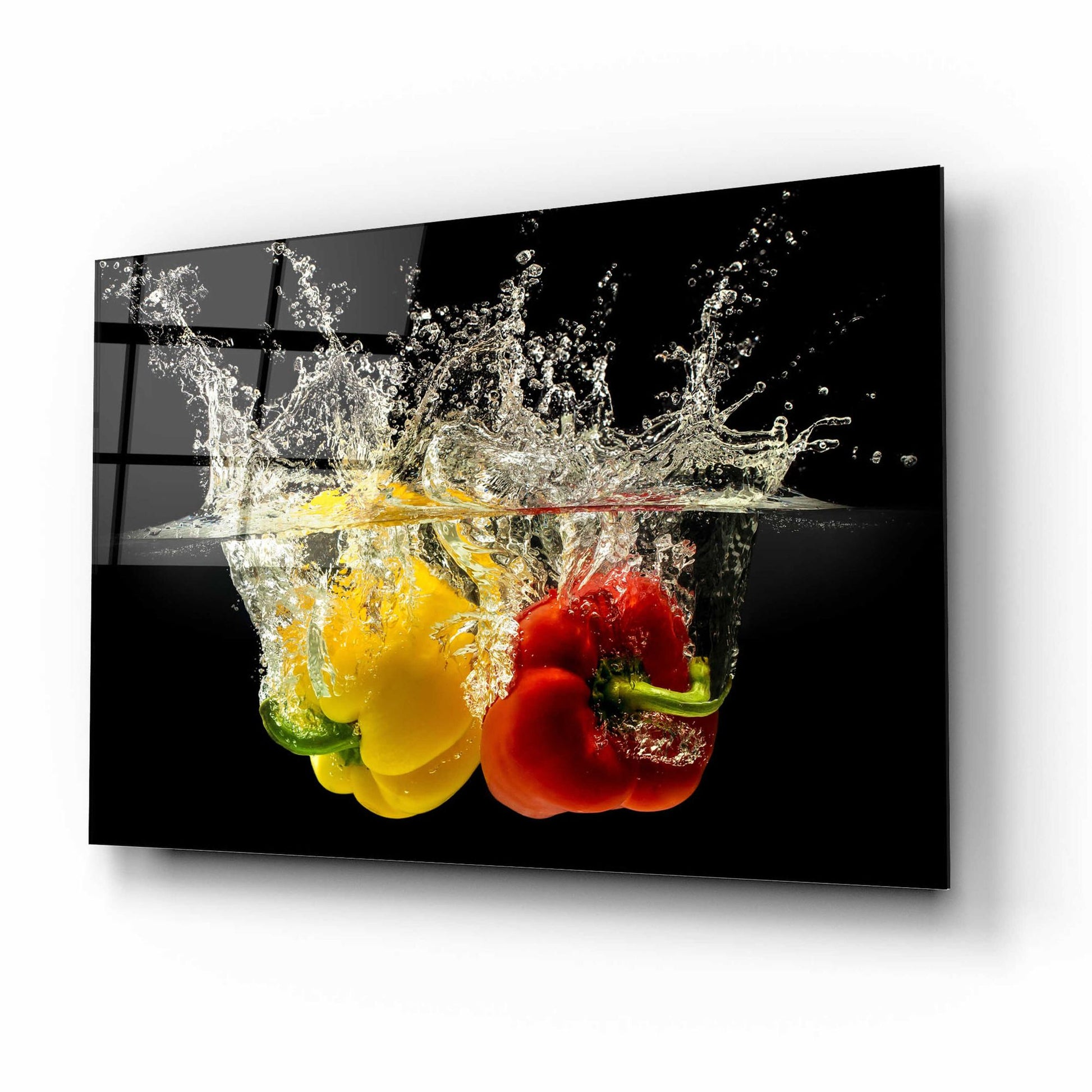 Epic Art 'Pepper Splash' by Epic Portfolio, Acrylic Glass Wall Art,16x12