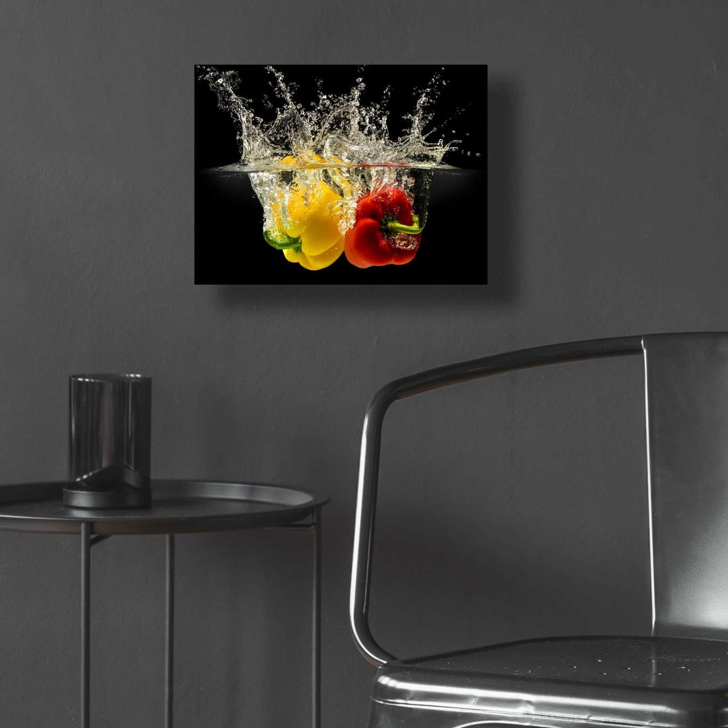 Epic Art 'Pepper Splash' by Epic Portfolio, Acrylic Glass Wall Art,16x12