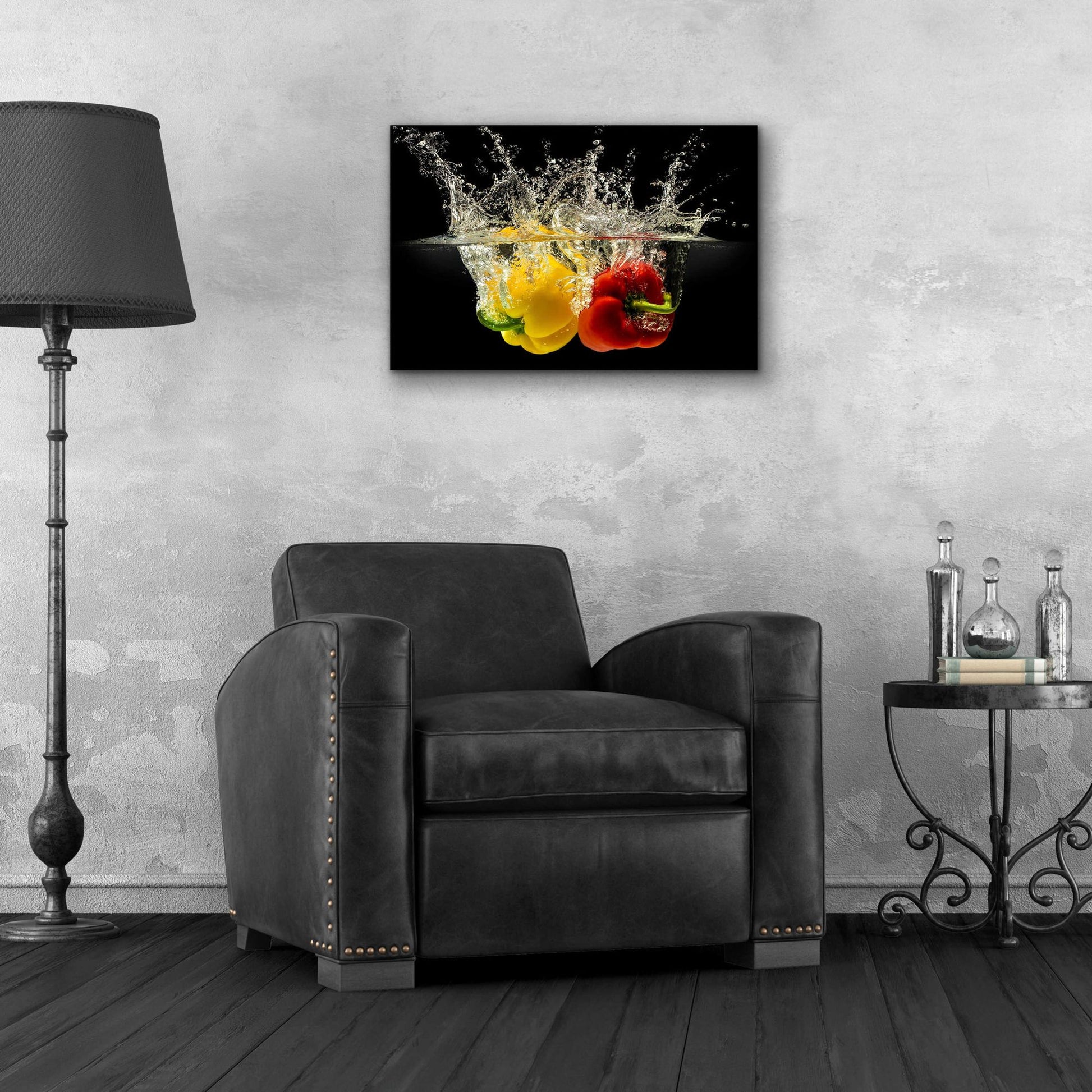 Epic Art 'Pepper Splash' by Epic Portfolio, Acrylic Glass Wall Art,24x16