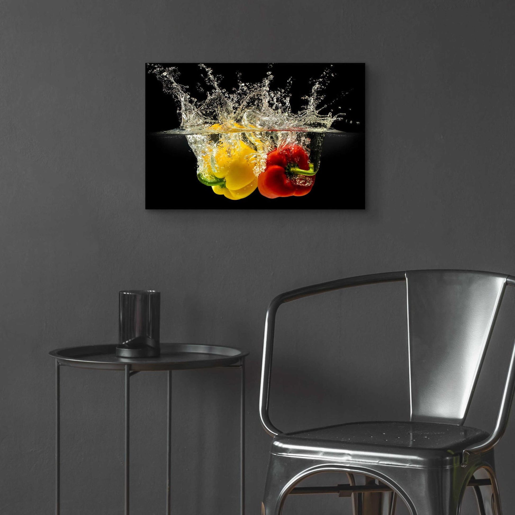 Epic Art 'Pepper Splash' by Epic Portfolio, Acrylic Glass Wall Art,24x16