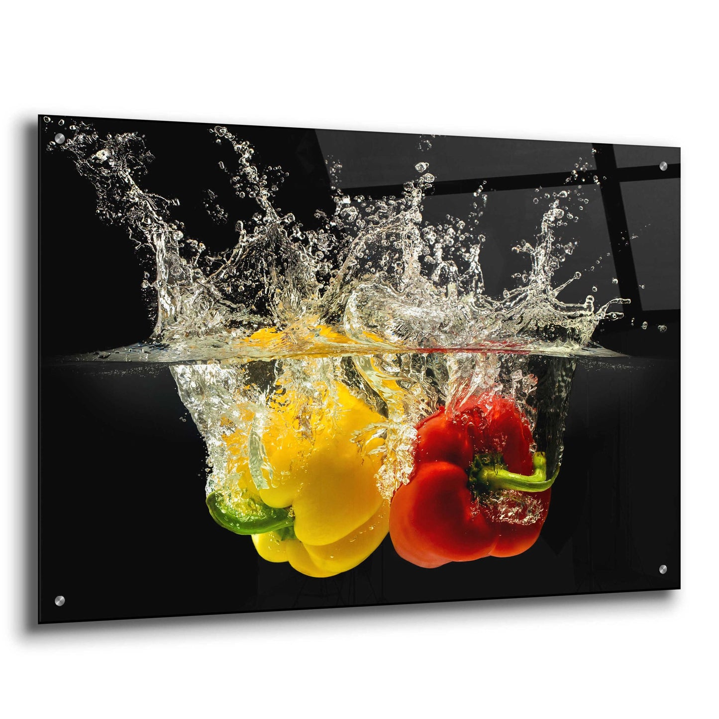 Epic Art 'Pepper Splash' by Epic Portfolio, Acrylic Glass Wall Art,36x24