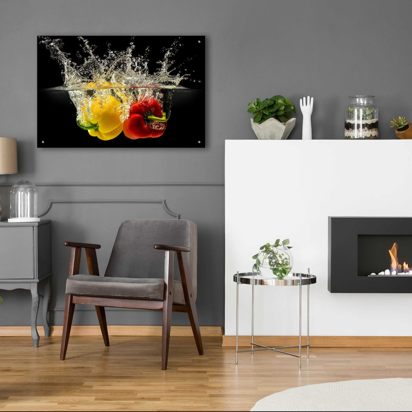 Epic Art 'Pepper Splash' by Epic Portfolio, Acrylic Glass Wall Art,36x24