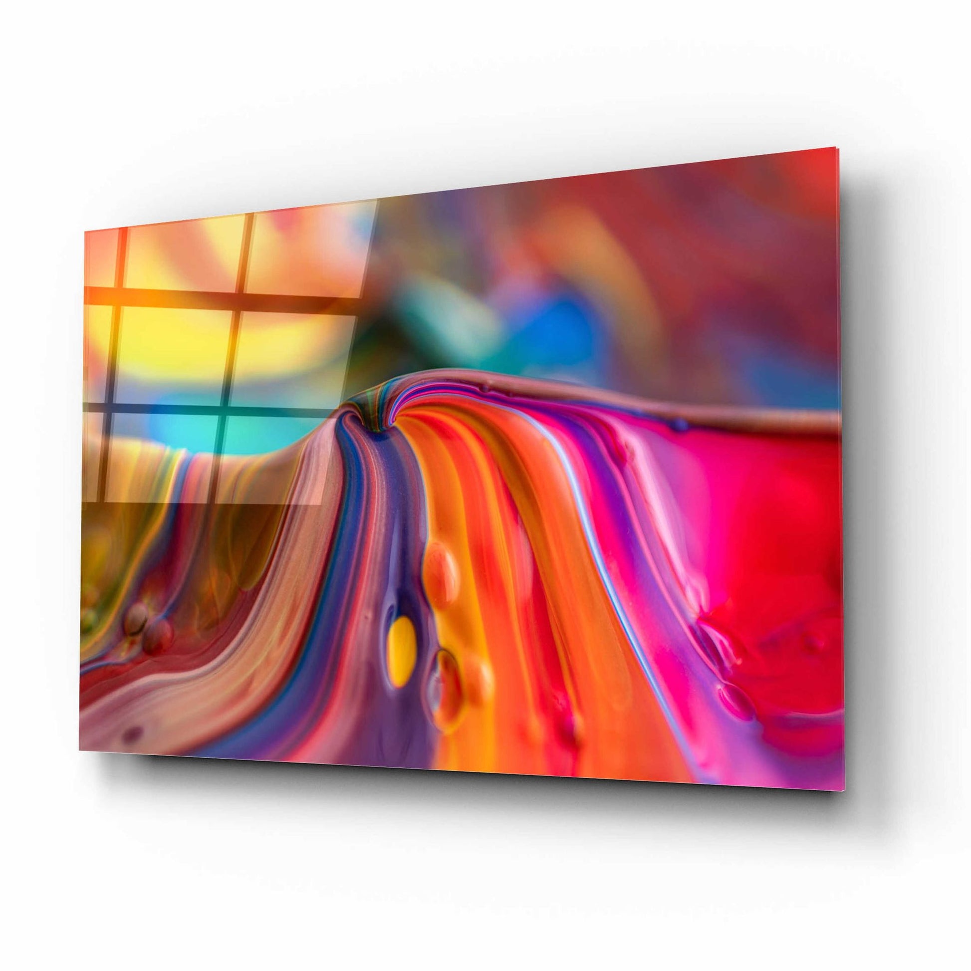 Epic Art 'Rainbow Lava' by Epic Portfolio, Acrylic Glass Wall Art,16x12