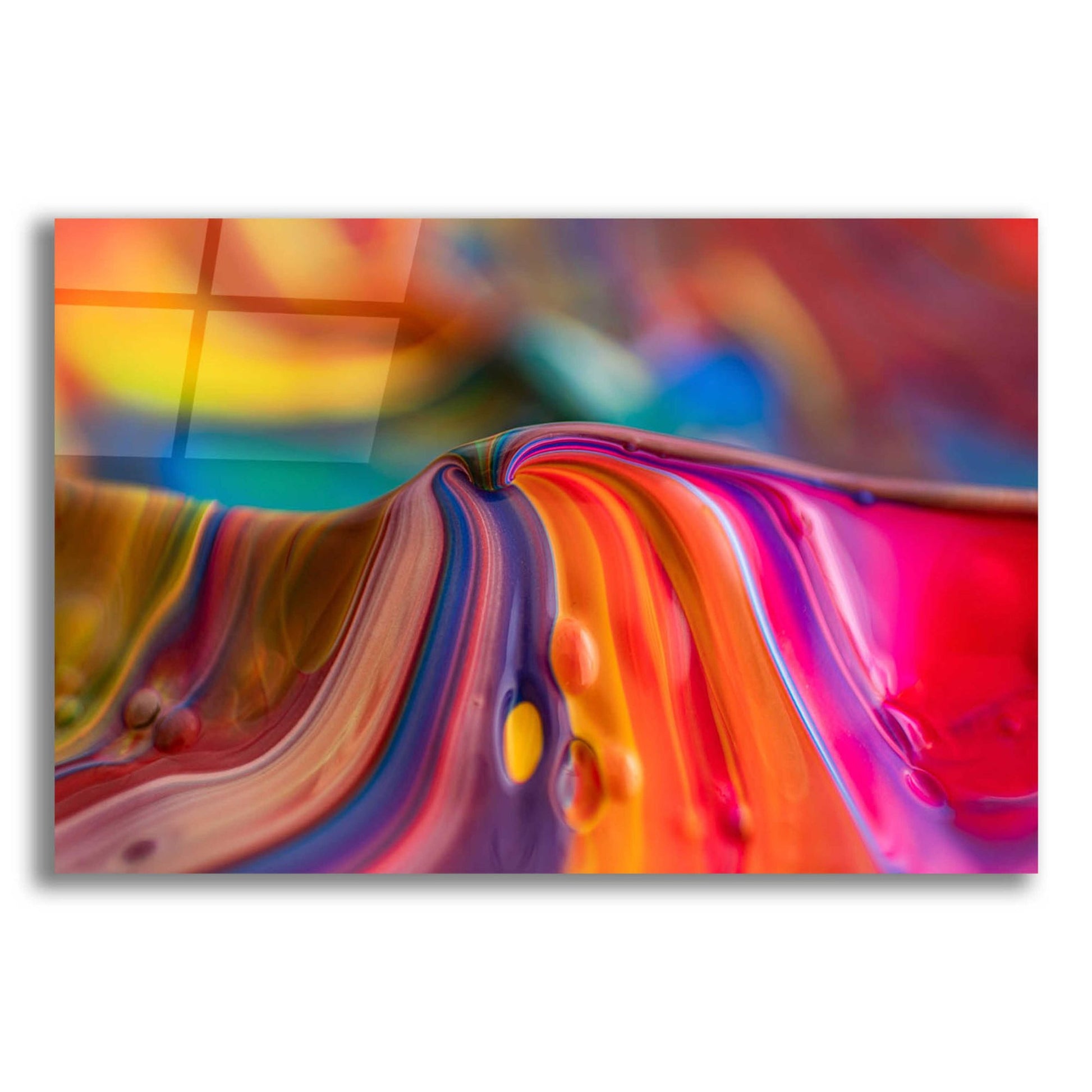 Epic Art 'Rainbow Lava' by Epic Portfolio, Acrylic Glass Wall Art,16x12