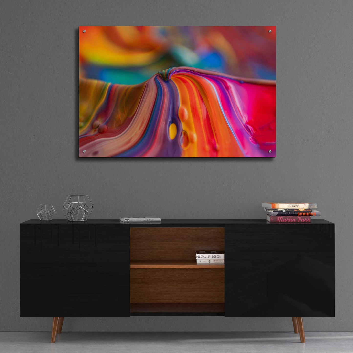 Epic Art 'Rainbow Lava' by Epic Portfolio, Acrylic Glass Wall Art,36x24