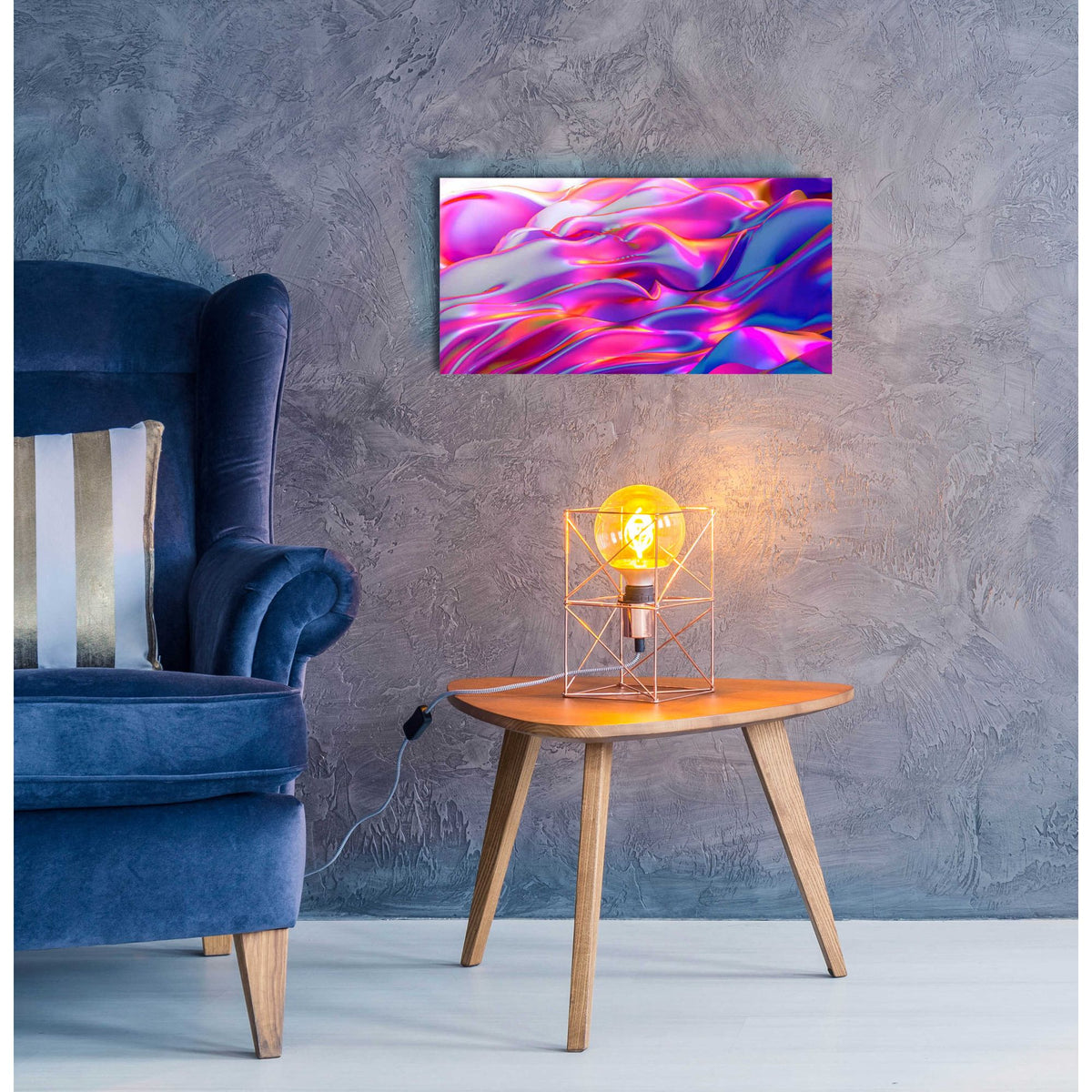 Epic Art 'Silk Dessert' by Epic Portfolio, Acrylic Glass Wall Art,24x12