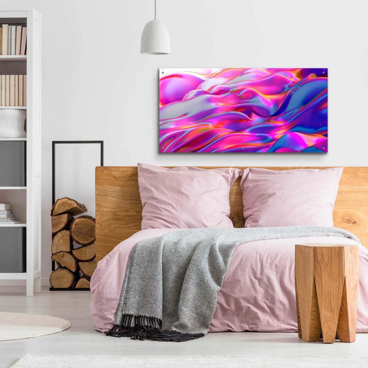 Epic Art 'Silk Dessert' by Epic Portfolio, Acrylic Glass Wall Art,48x24