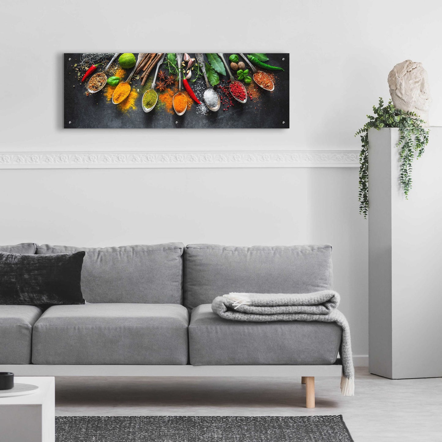 Epic Art 'Spicy World II' by Epic Portfolio, Acrylic Glass Wall Art,48x16