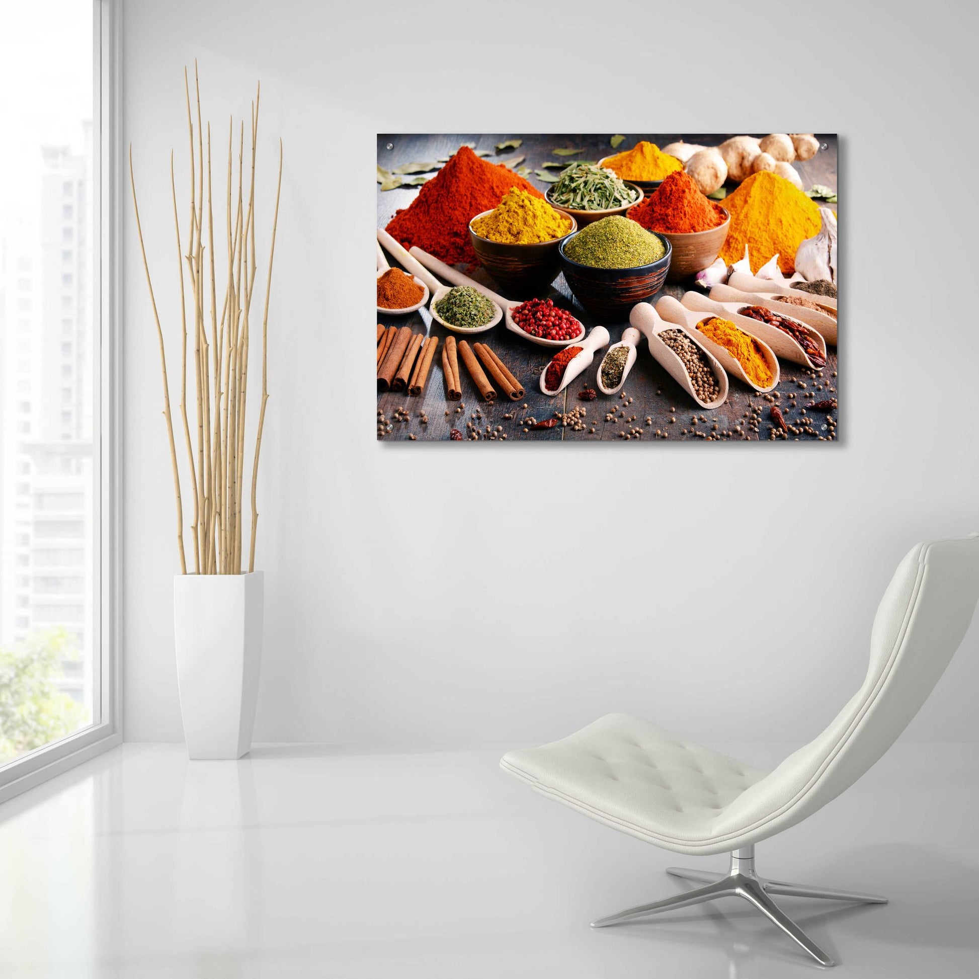 Epic Art 'Spicy World' by Epic Portfolio, Acrylic Glass Wall Art,36x24