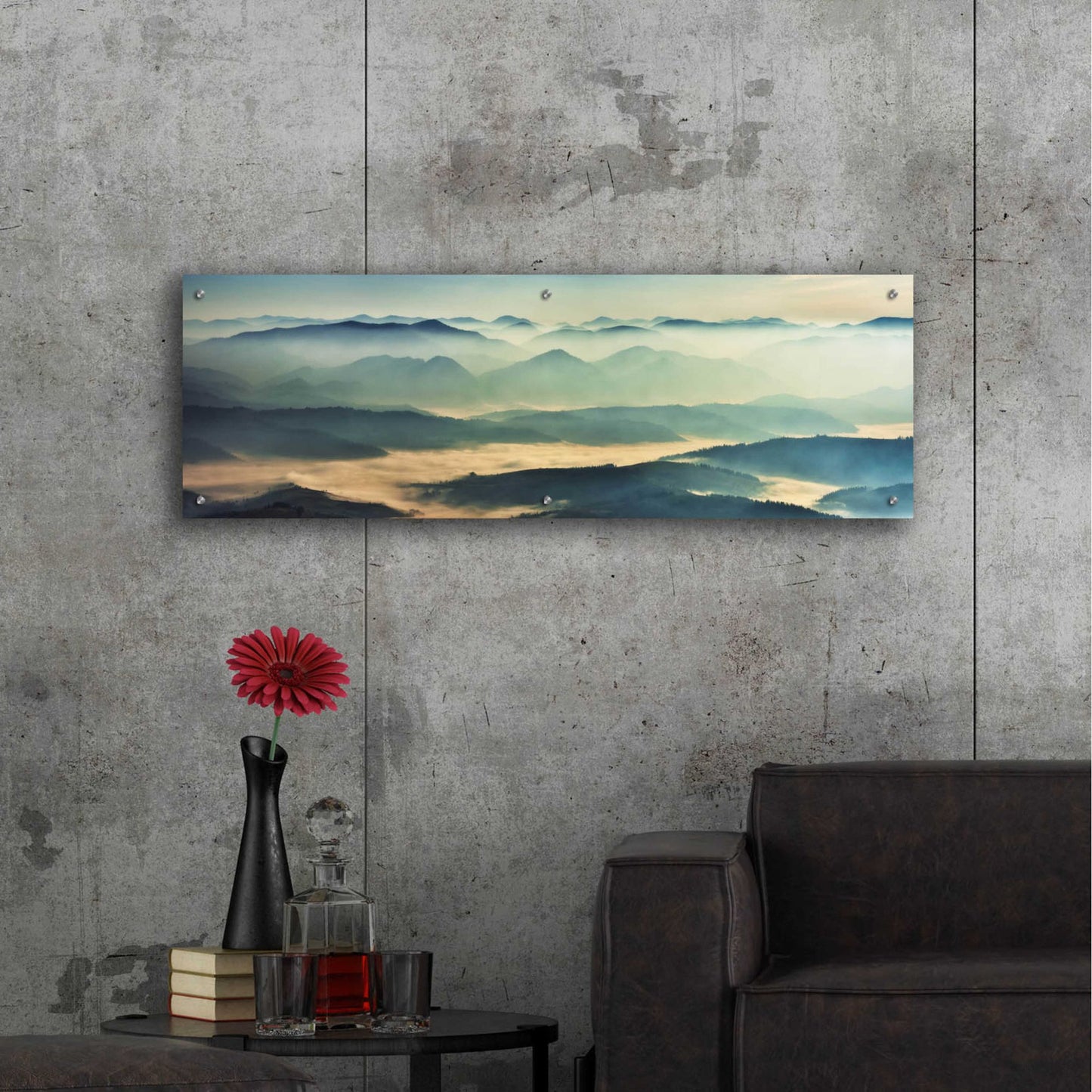 Epic Art 'The Unknown' by Epic Portfolio, Acrylic Glass Wall Art,48x16