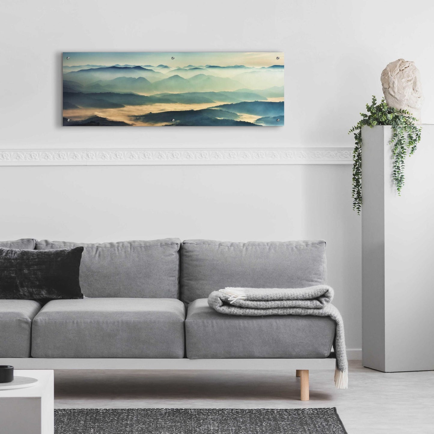 Epic Art 'The Unknown' by Epic Portfolio, Acrylic Glass Wall Art,48x16