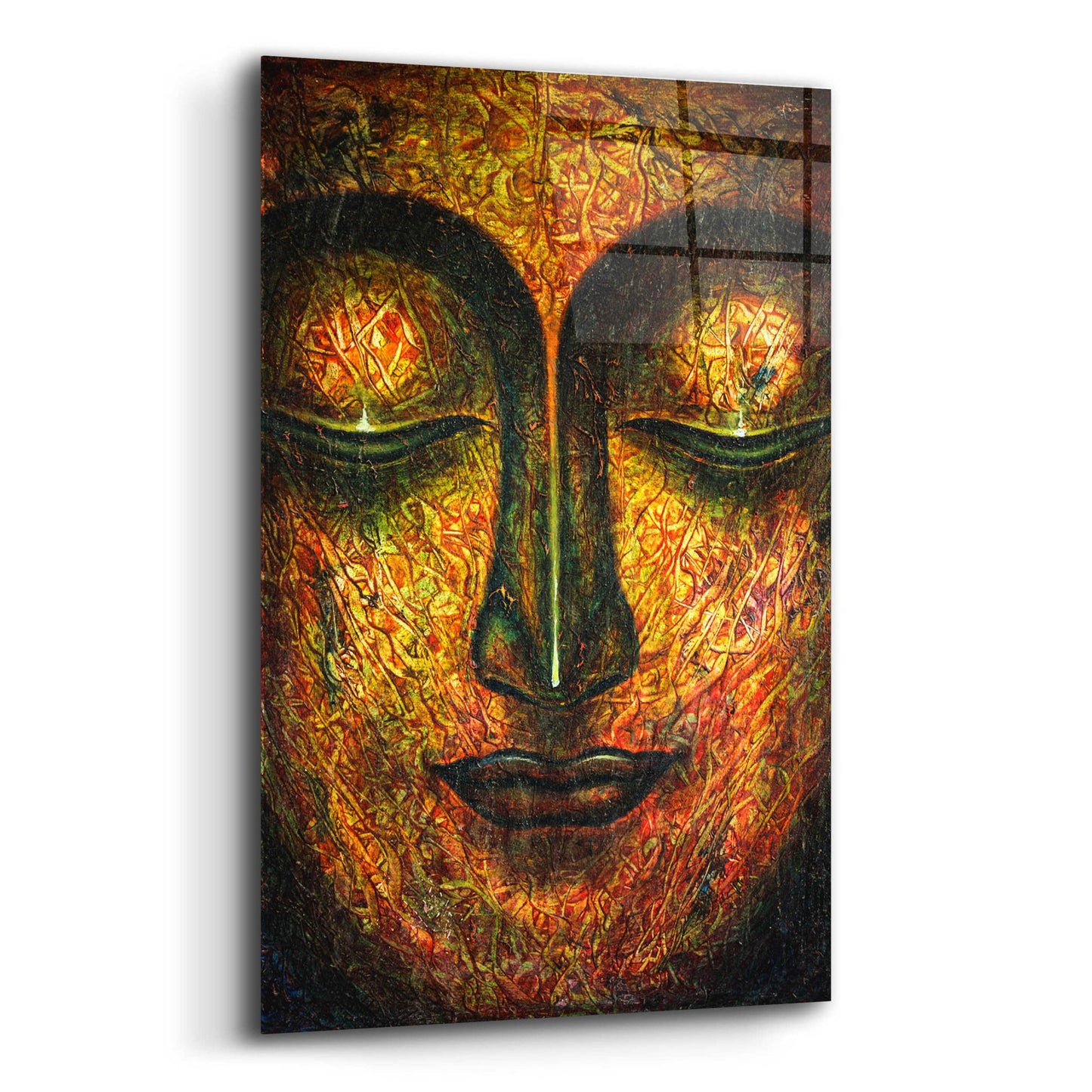 Epic Art 'Tranquil Budha' by Epic Portfolio, Acrylic Glass Wall Art,12x16