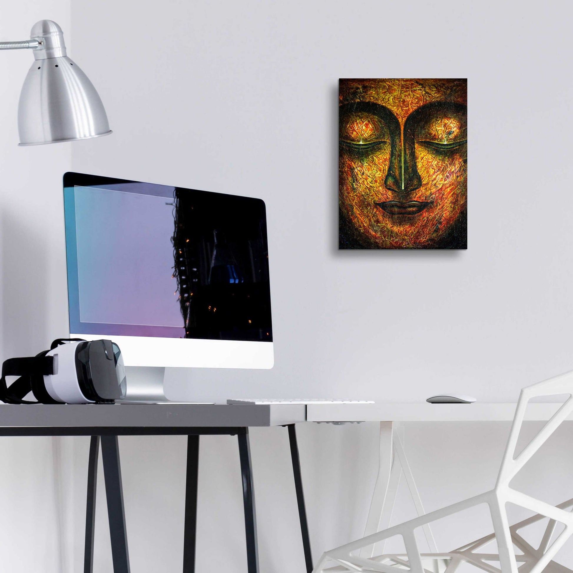 Epic Art 'Tranquil Budha' by Epic Portfolio, Acrylic Glass Wall Art,12x16