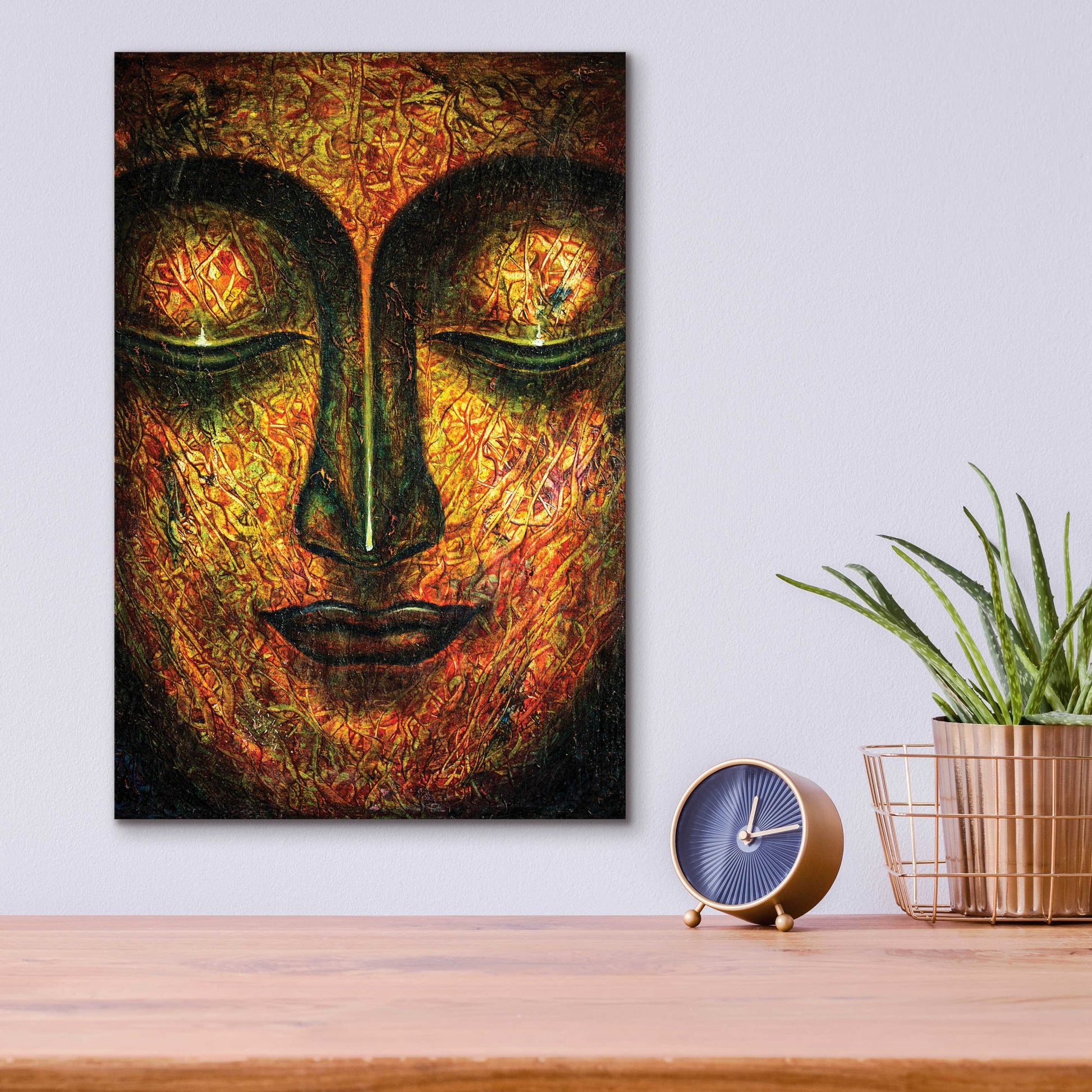 Epic Art 'Tranquil Budha' by Epic Portfolio, Acrylic Glass Wall Art,12x16