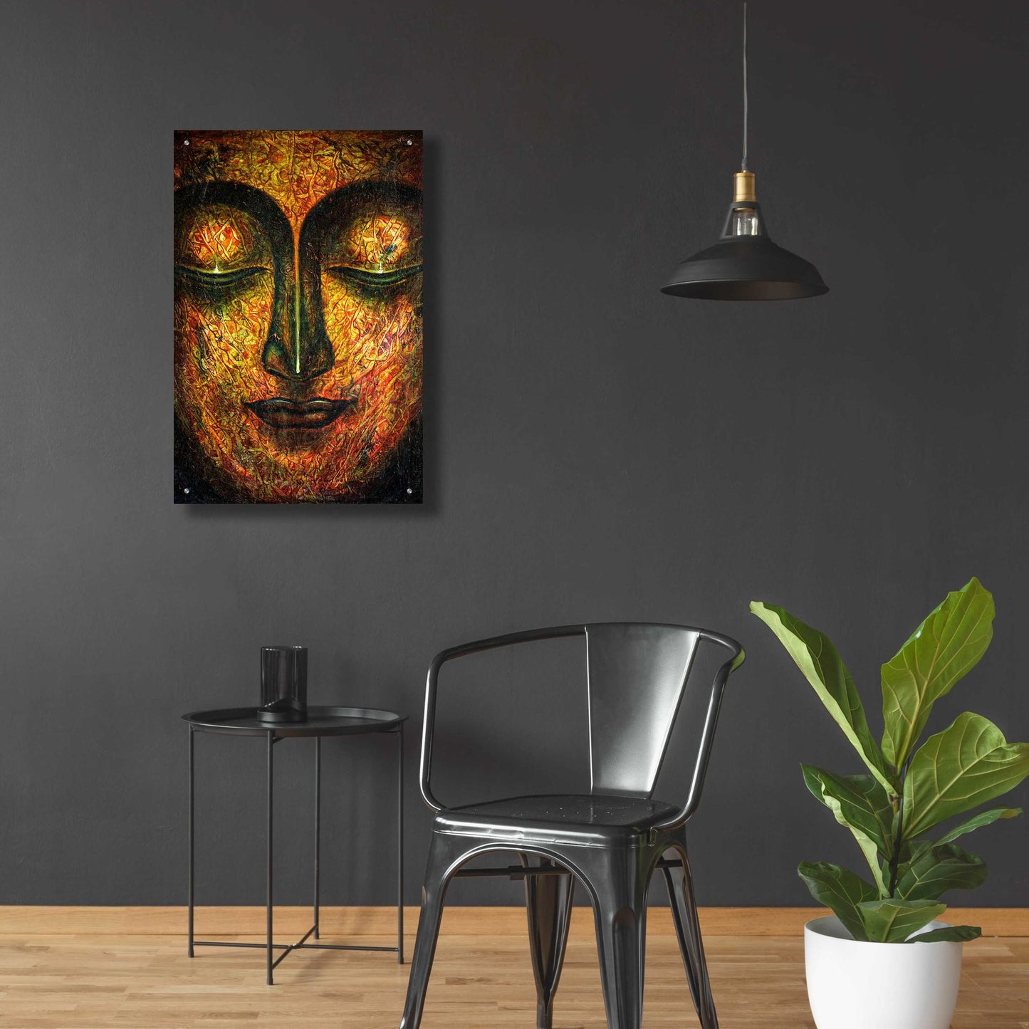 Epic Art 'Tranquil Budha' by Epic Portfolio, Acrylic Glass Wall Art,24x36