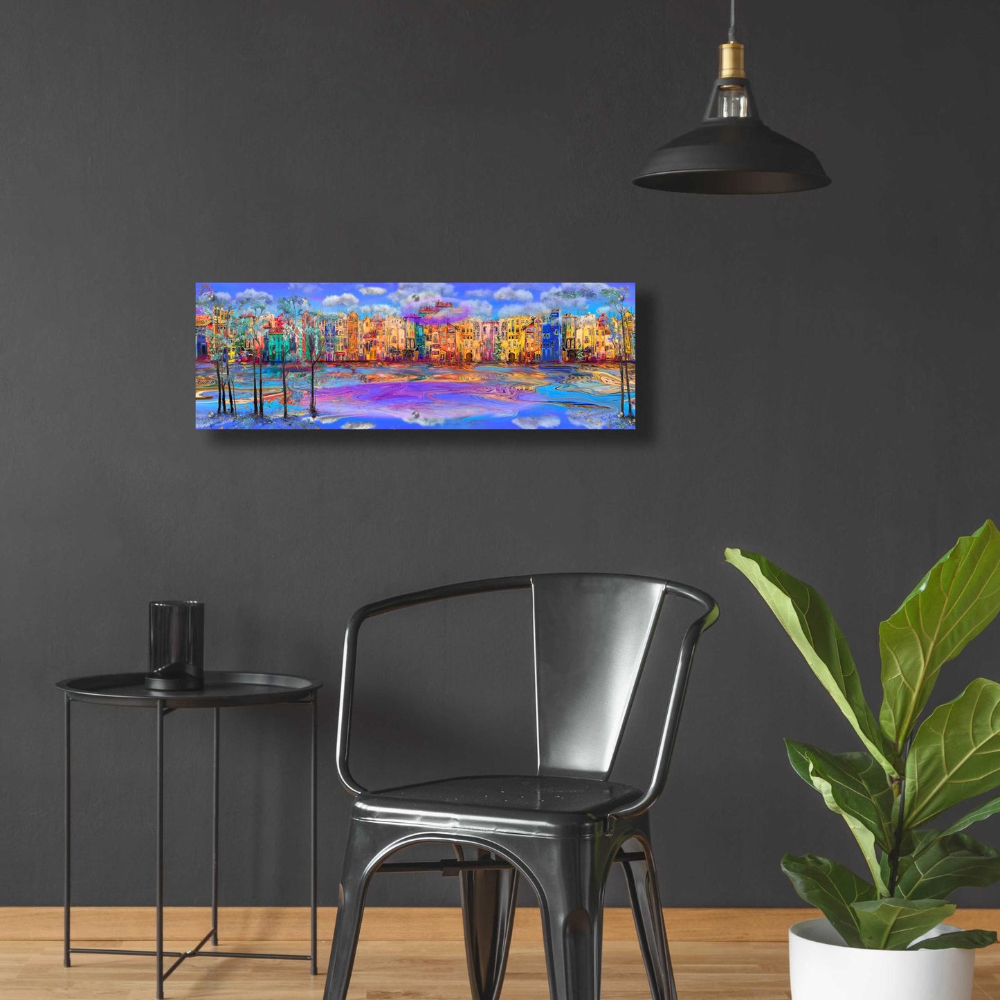 Epic Art 'Trippy Amsterdam' by Epic Portfolio, Acrylic Glass Wall Art,36x12