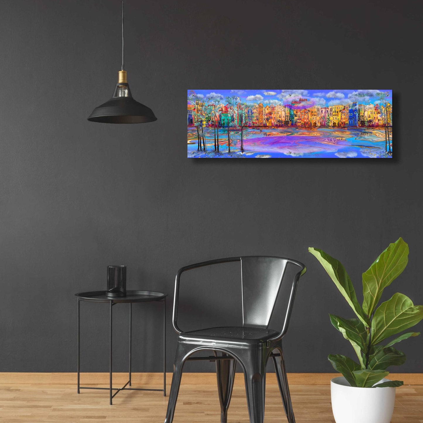 Epic Art 'Trippy Amsterdam' by Epic Portfolio, Acrylic Glass Wall Art,48x16