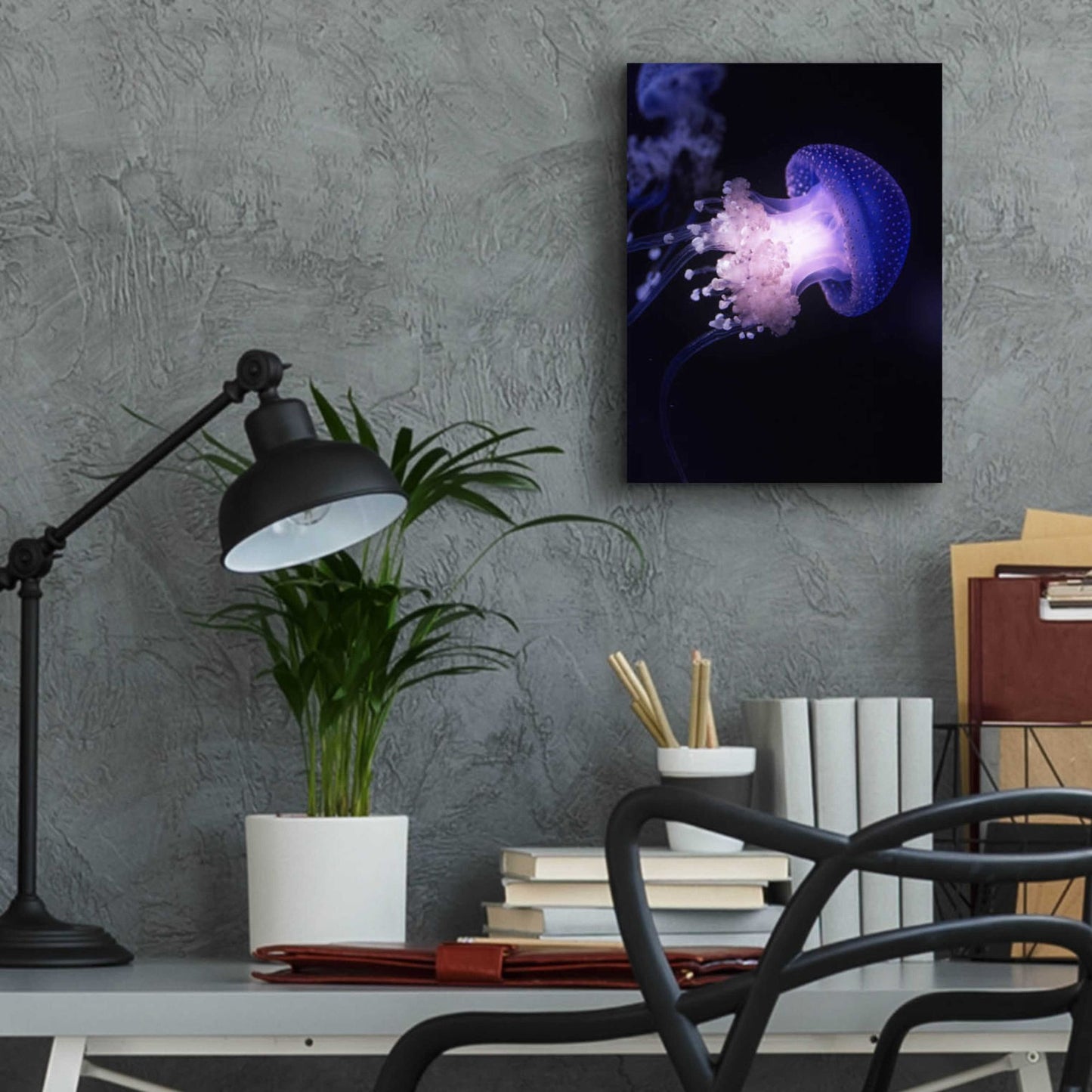 Epic Art 'Underwater Mushroom' by Epic Portfolio, Acrylic Glass Wall Art,12x16