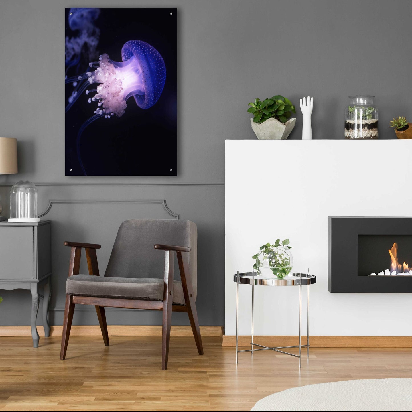 Epic Art 'Underwater Mushroom' by Epic Portfolio, Acrylic Glass Wall Art,24x36