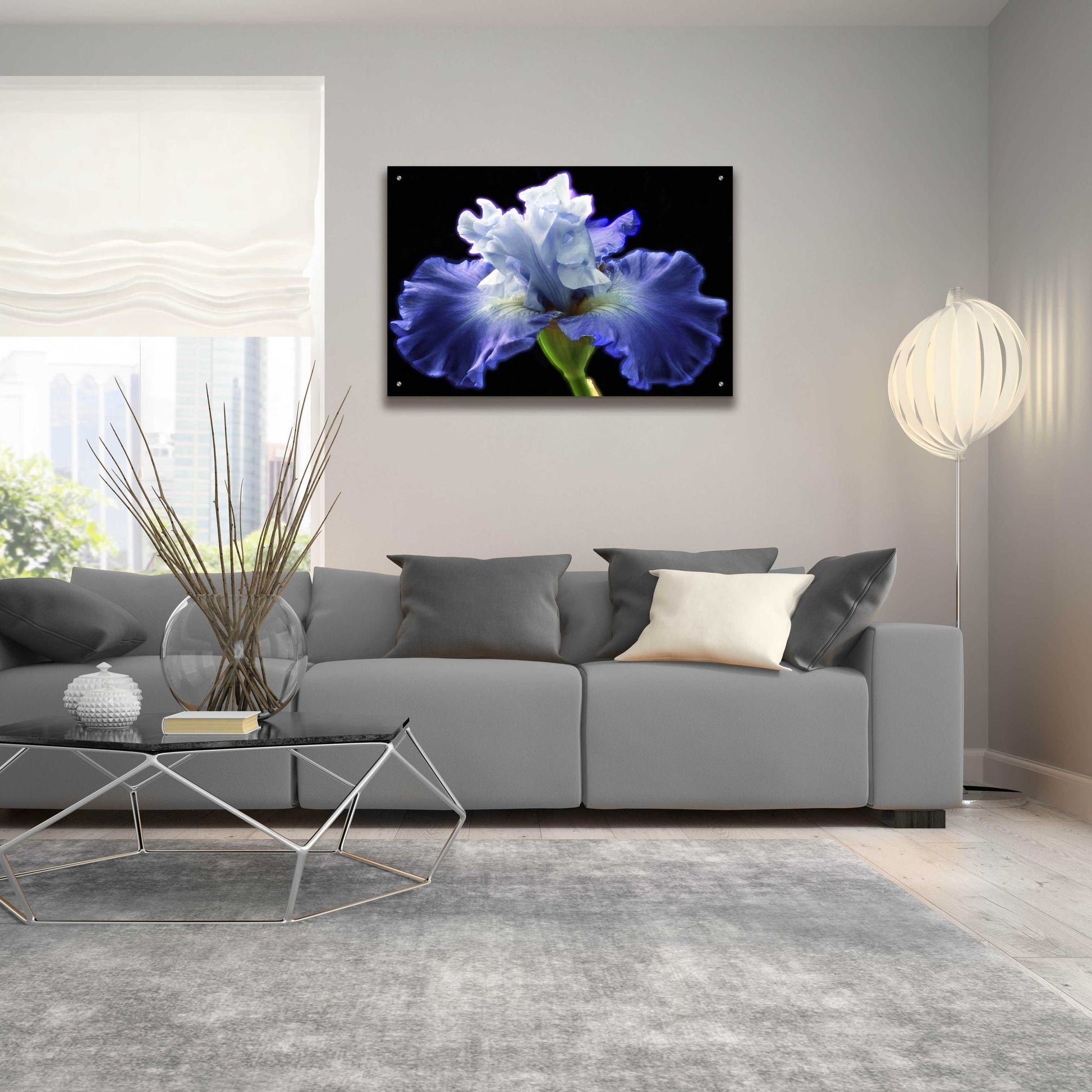 Epic Art 'Violet Blaze ' by Epic Portfolio, Acrylic Glass Wall Art,36x24