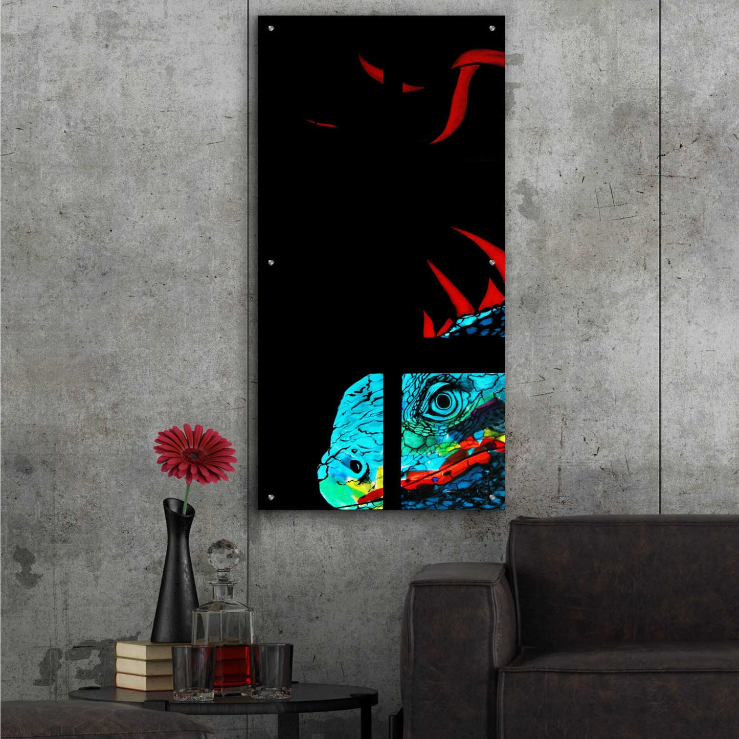 Epic Art 'Yum!' by Rita Shimelfarb, Acrylic Glass Wall Art,24x48