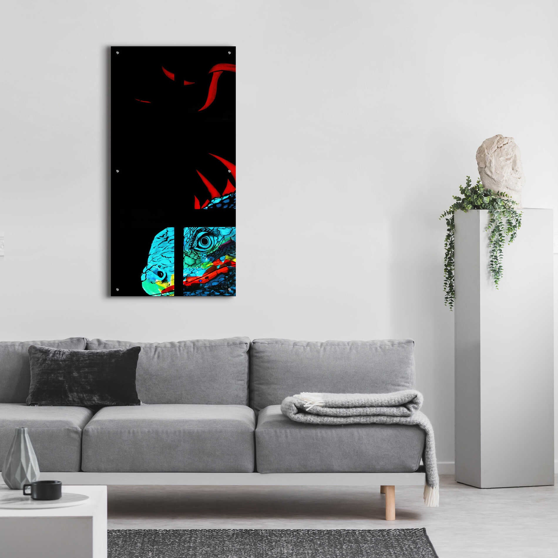 Epic Art 'Yum!' by Rita Shimelfarb, Acrylic Glass Wall Art,24x48