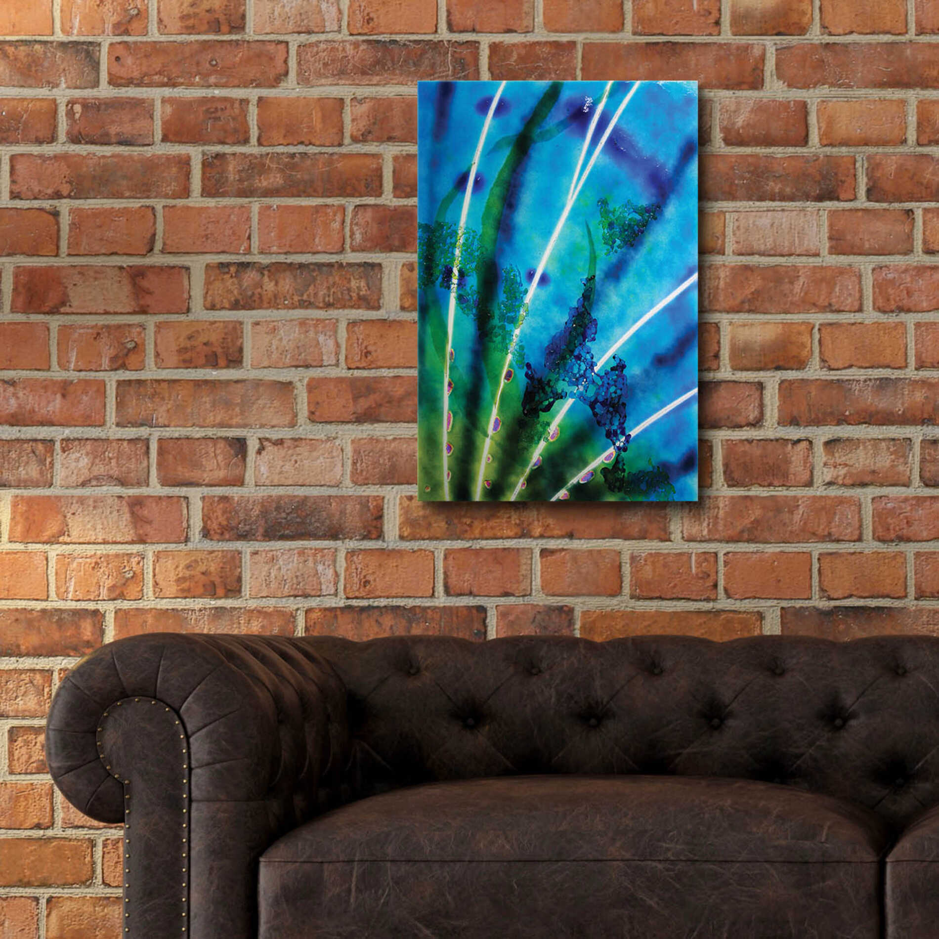 Epic Art 'Lion Fish Fin' by Rita Shimelfarb, Acrylic Glass Wall Art,16x24