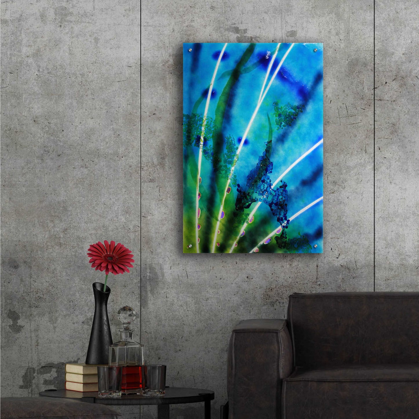 Epic Art 'Lion Fish Fin' by Rita Shimelfarb, Acrylic Glass Wall Art,24x36