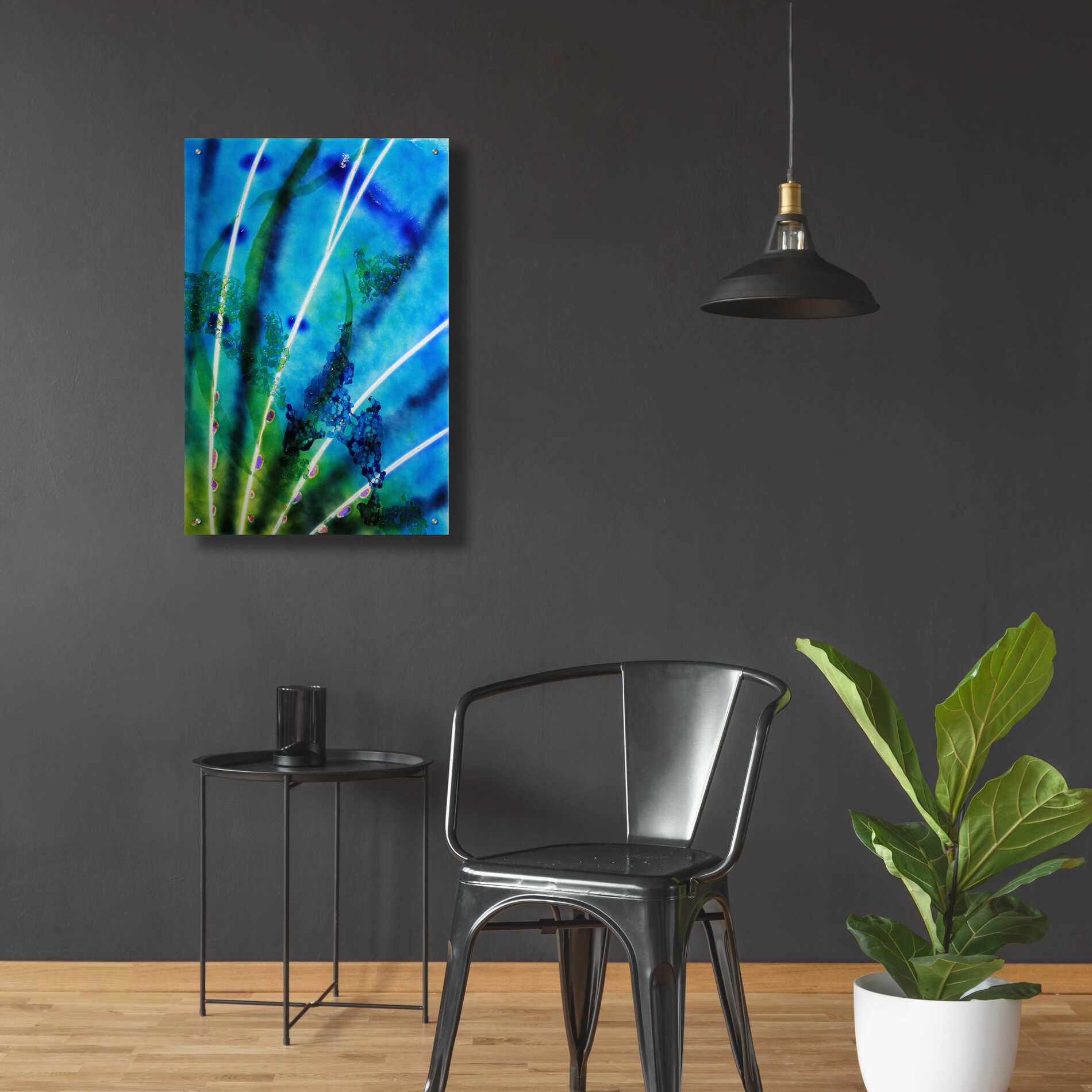 Epic Art 'Lion Fish Fin' by Rita Shimelfarb, Acrylic Glass Wall Art,24x36