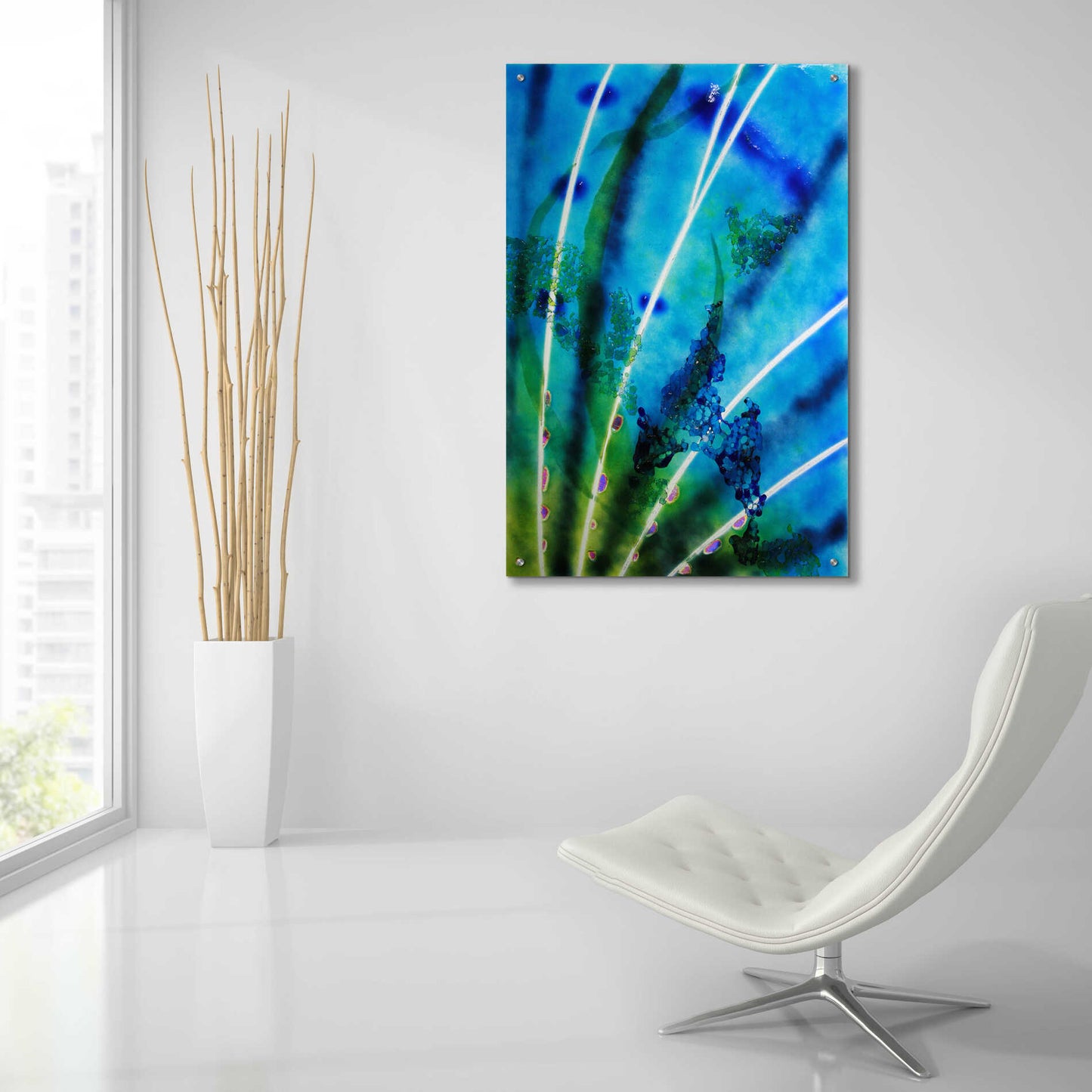 Epic Art 'Lion Fish Fin' by Rita Shimelfarb, Acrylic Glass Wall Art,24x36