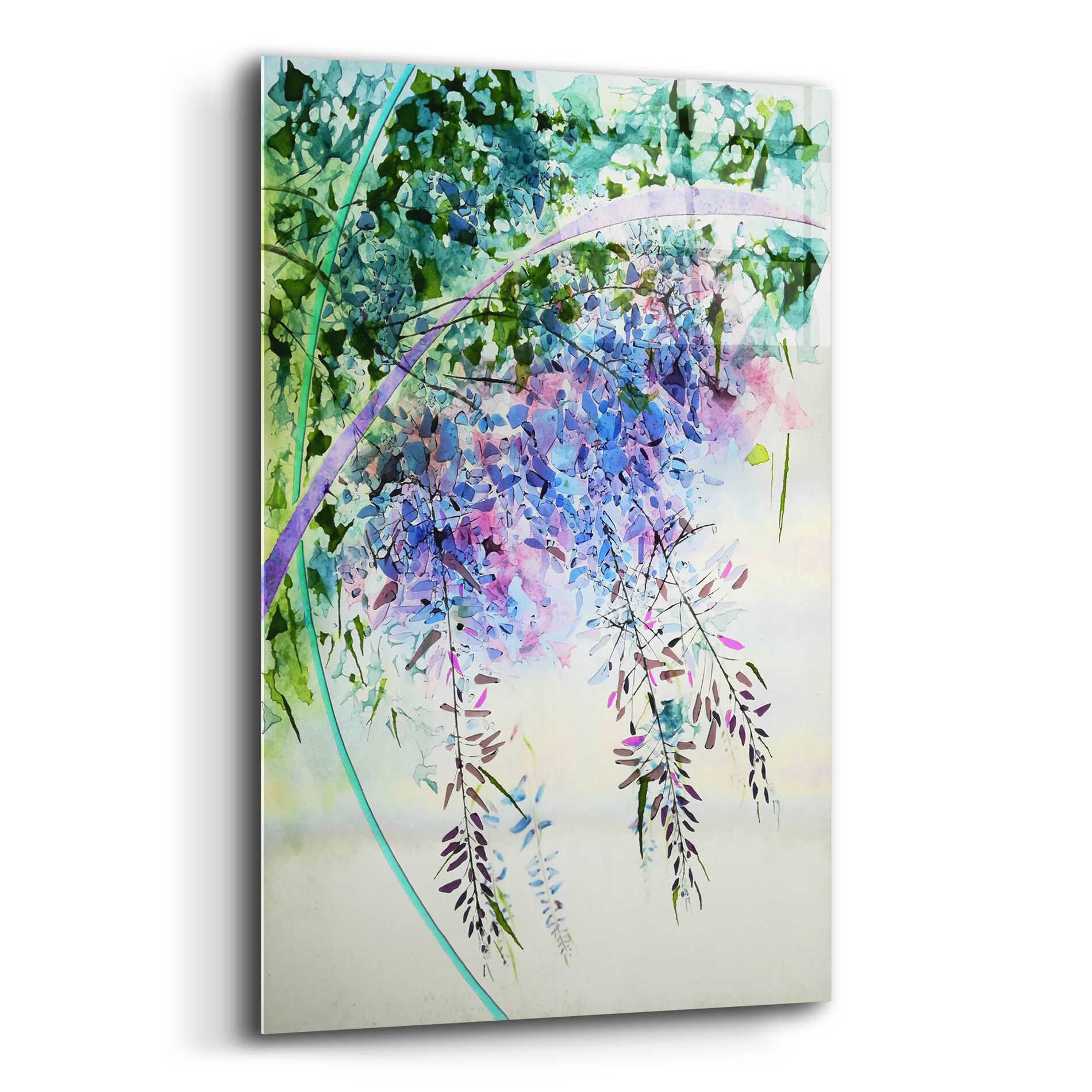 Epic Art 'Wisteria' by Rita Shimelfarb, Acrylic Glass Wall Art,12x16