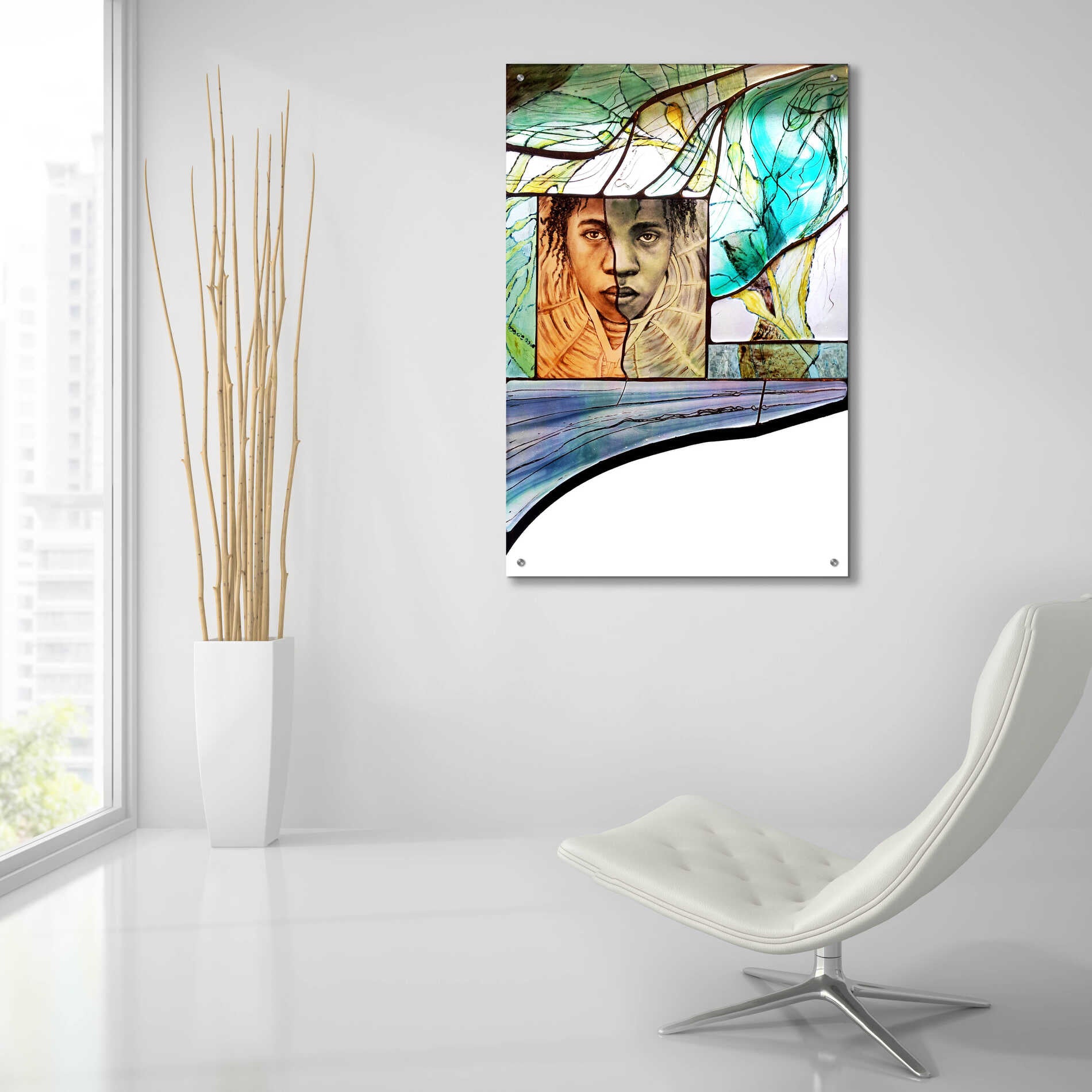 Epic Art 'Voyage' by Rita Shimelfarb, Acrylic Glass Wall Art,24x36